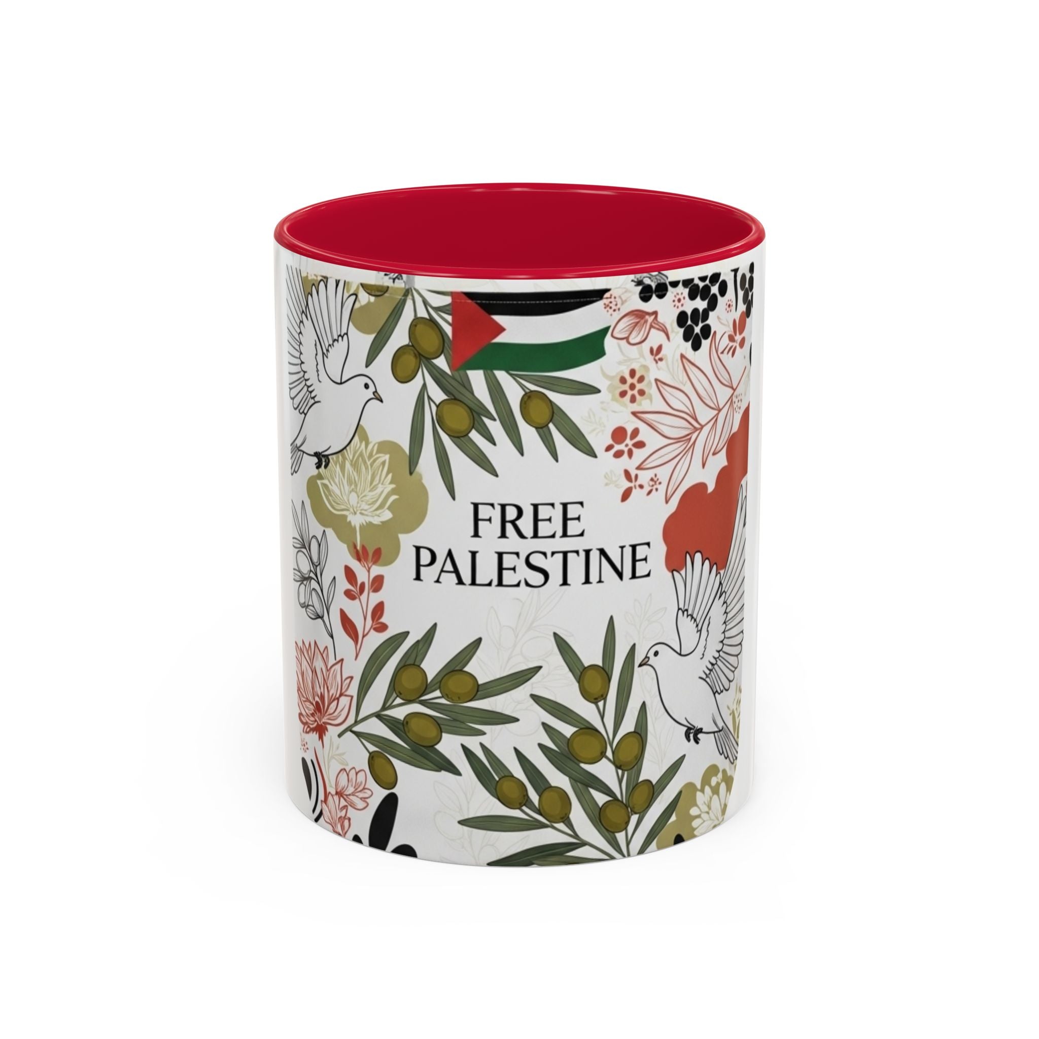 Free Palestine Colorful Mugs (11oz, 15oz)
