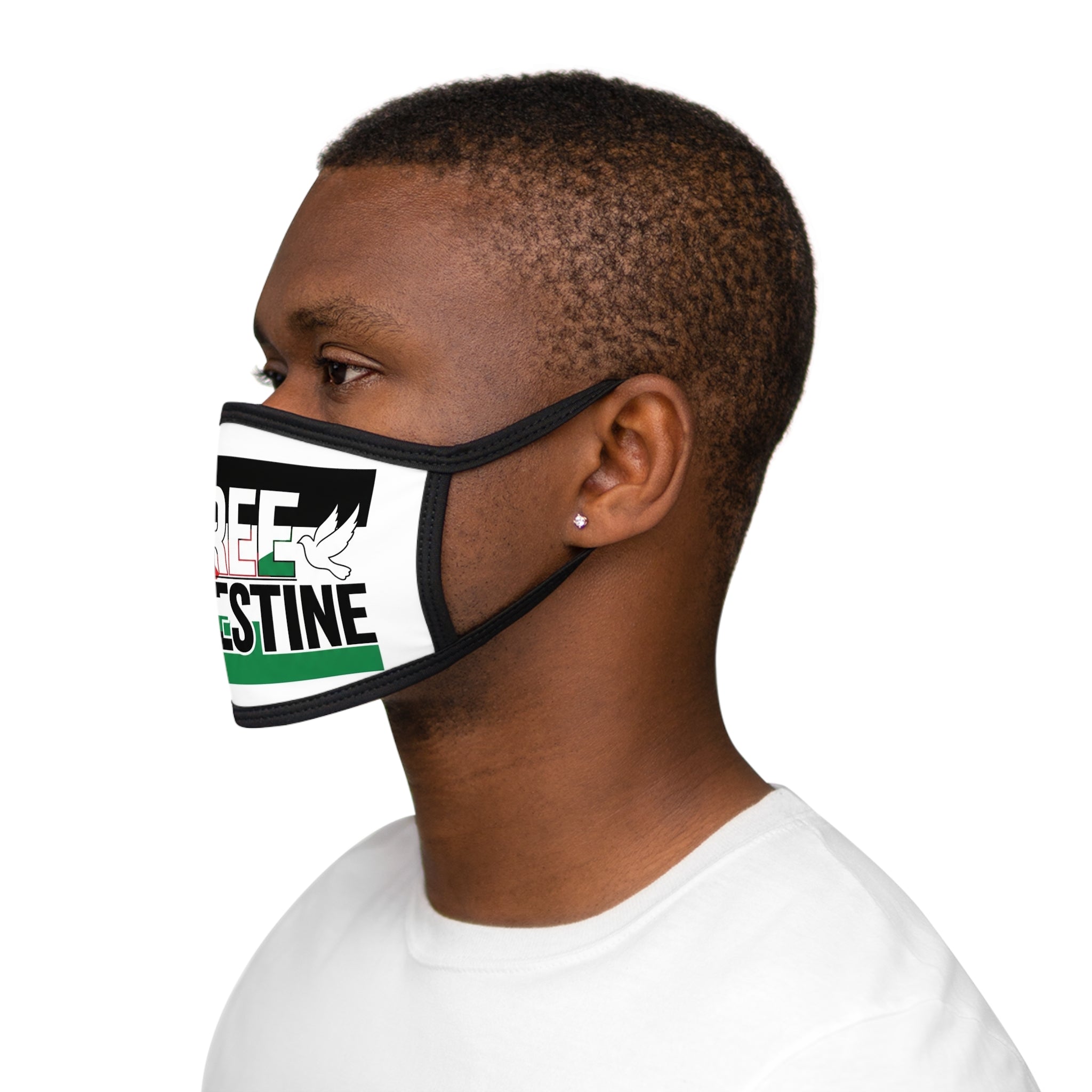 Free Palestine Mixed-Fabric Face Mask