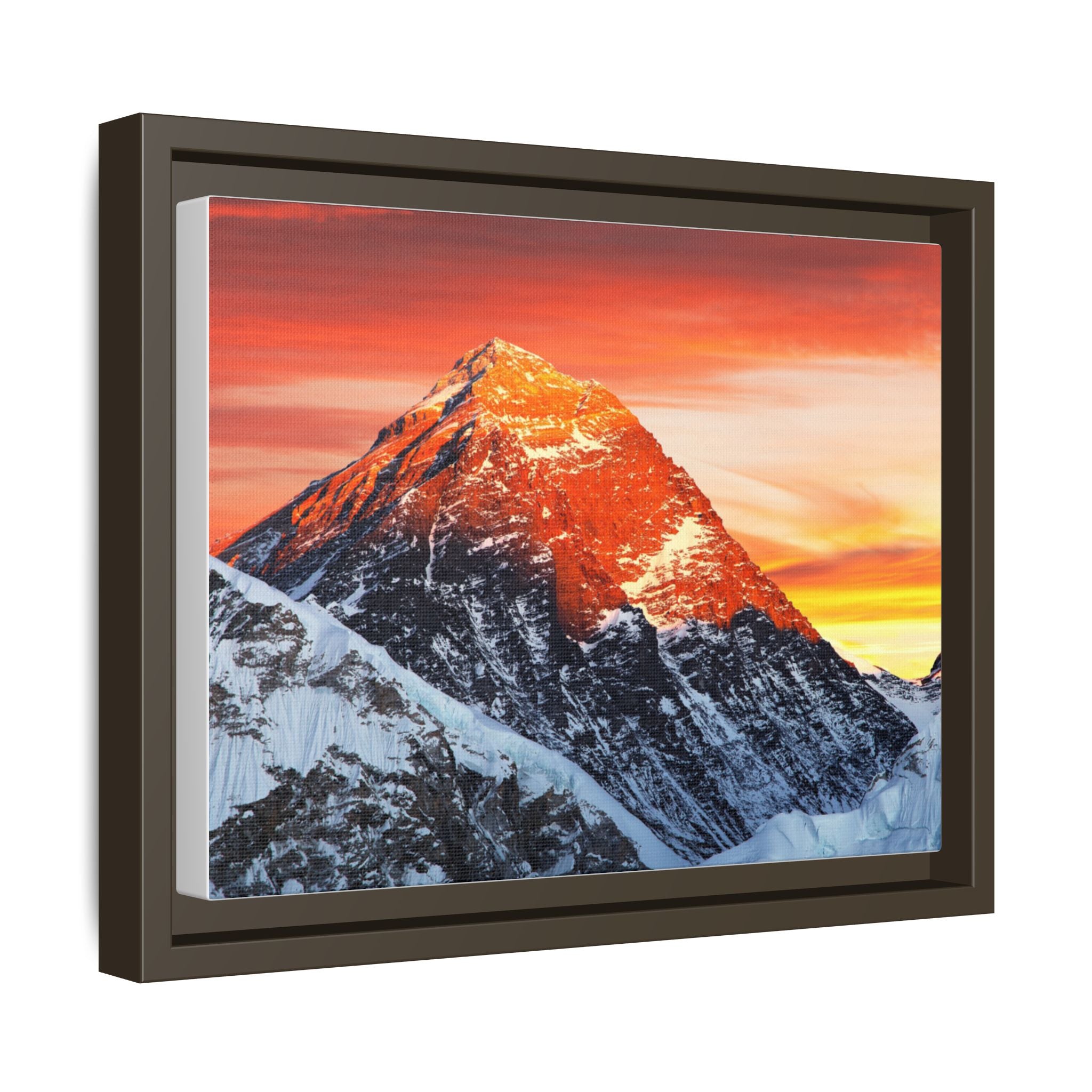 Evening View of Mount Everest from Kala Patthar Canvas Print – Himalayan Sunset Landscape Wall Art