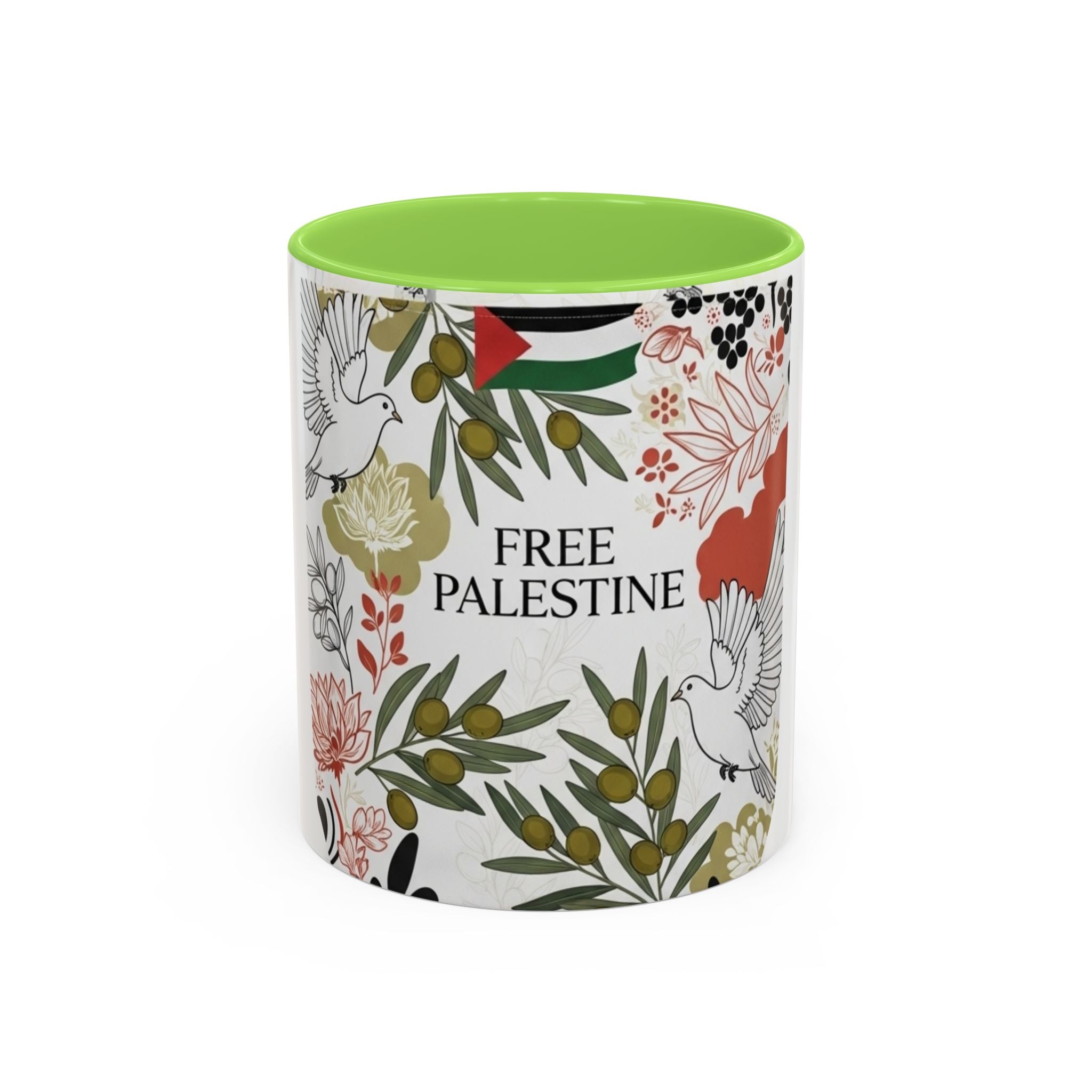 Free Palestine Colorful Mugs (11oz, 15oz)
