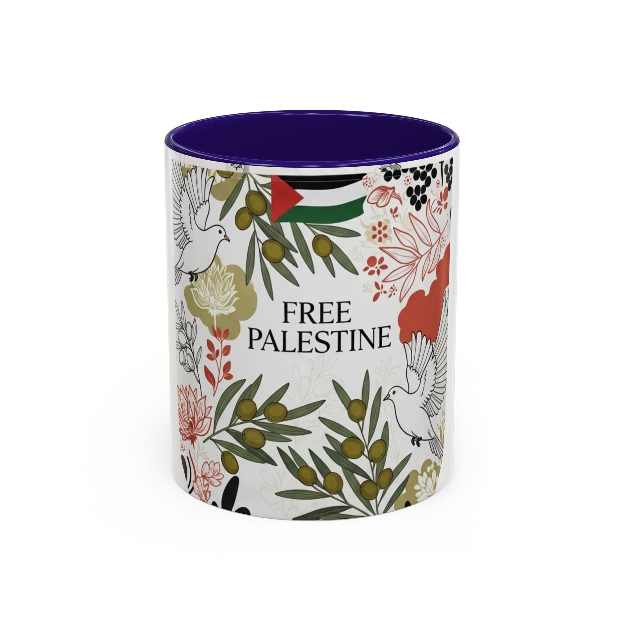 Free Palestine Colorful Mugs (11oz, 15oz)