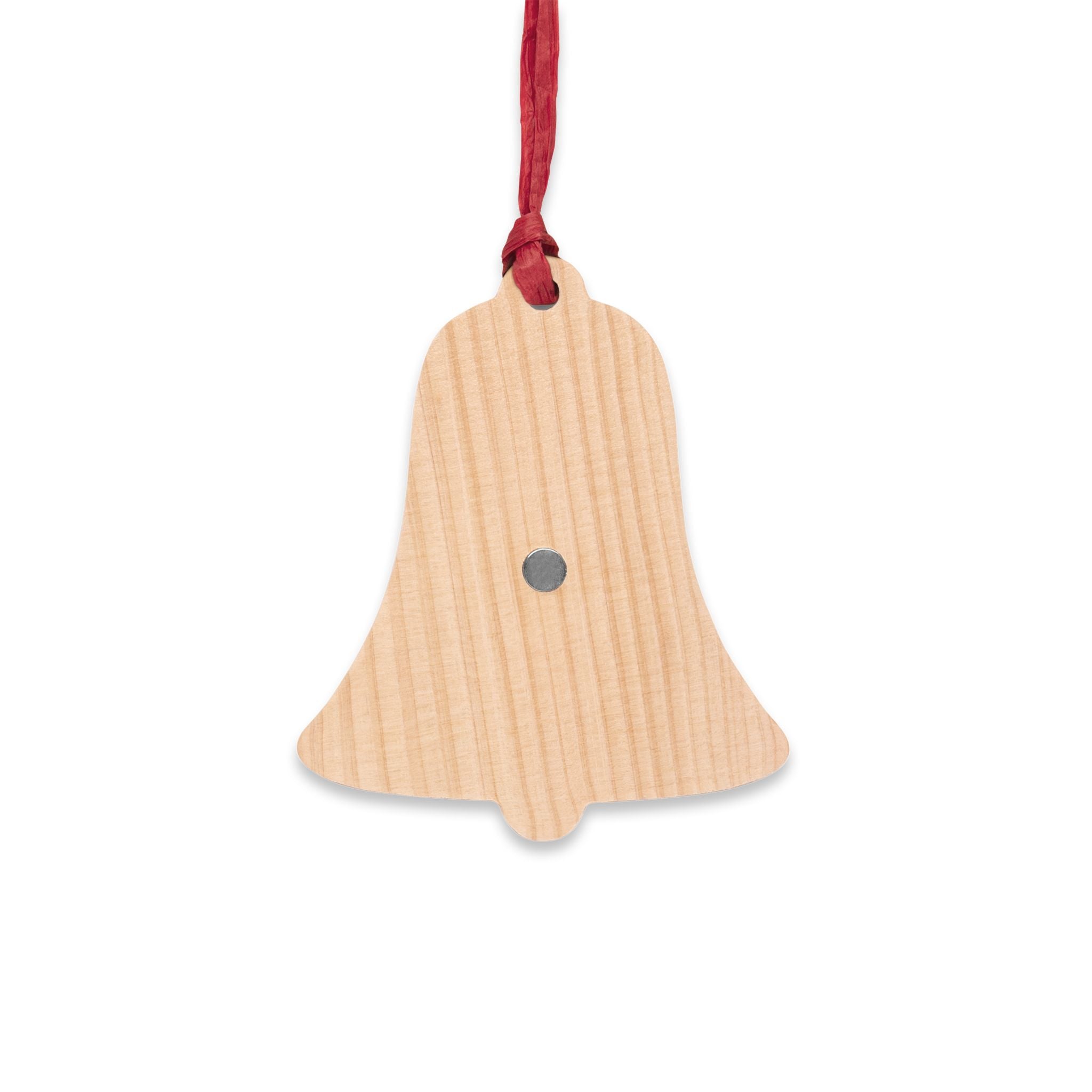 Bell Wooden Ornament — Cute Fluffy Puppy Christmas Tree Decoration