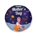 Happy Mothers Day - Tufted Floor Pillow, Round