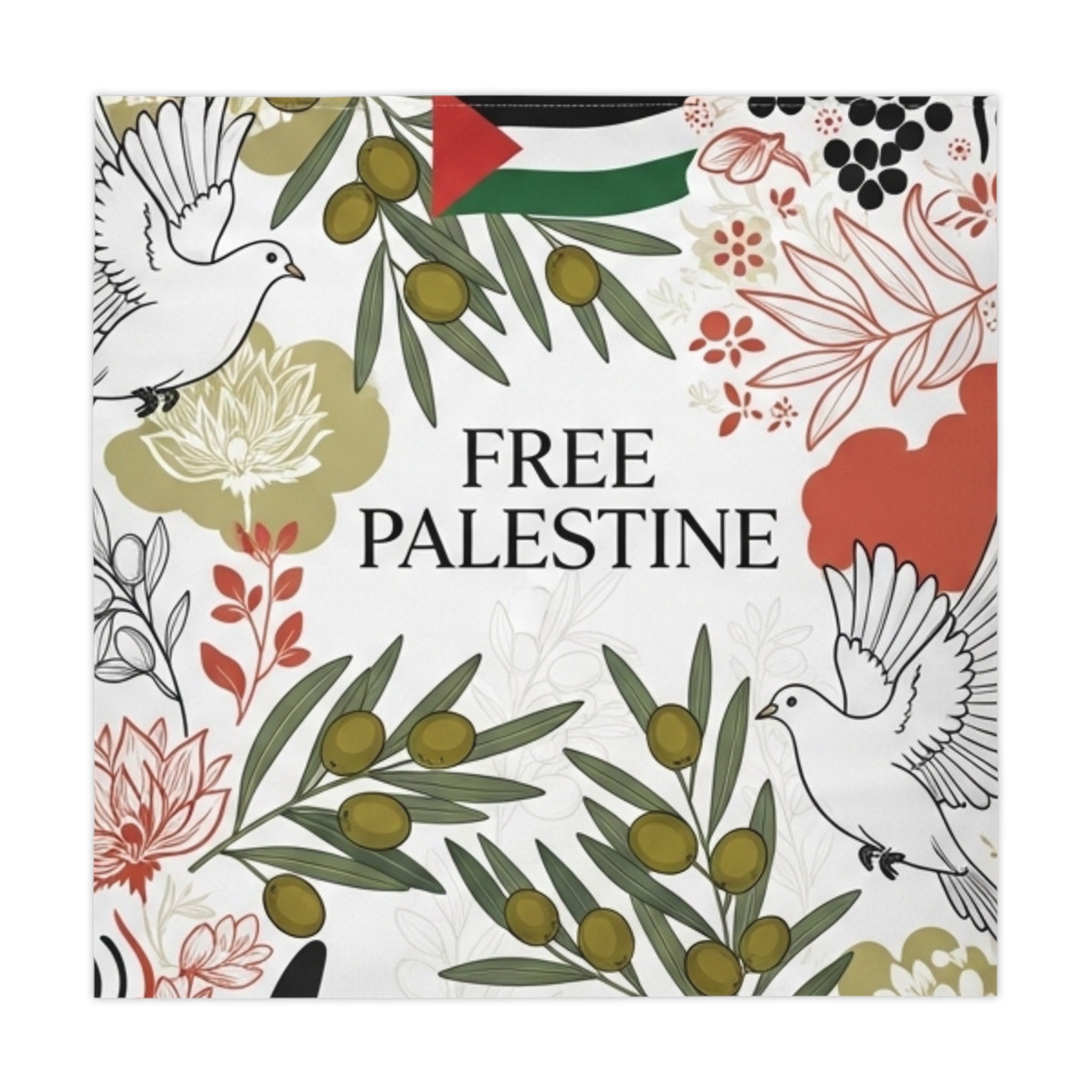 Free Palestine Tablecloth