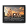 Colosseum Sunset Framed Canvas Print