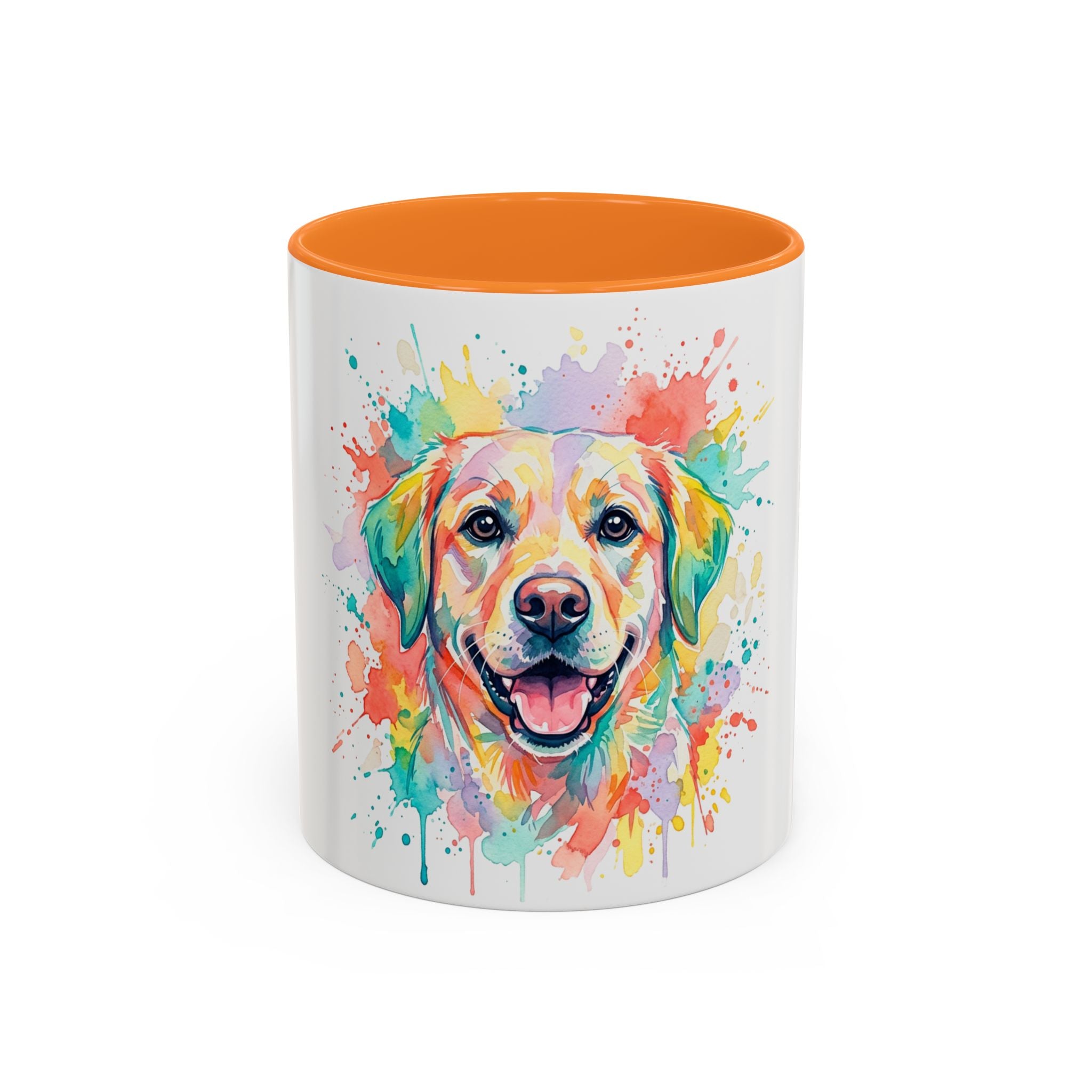 Colorful Watercolor Lab Dog Coffee Mug (11oz/15oz)