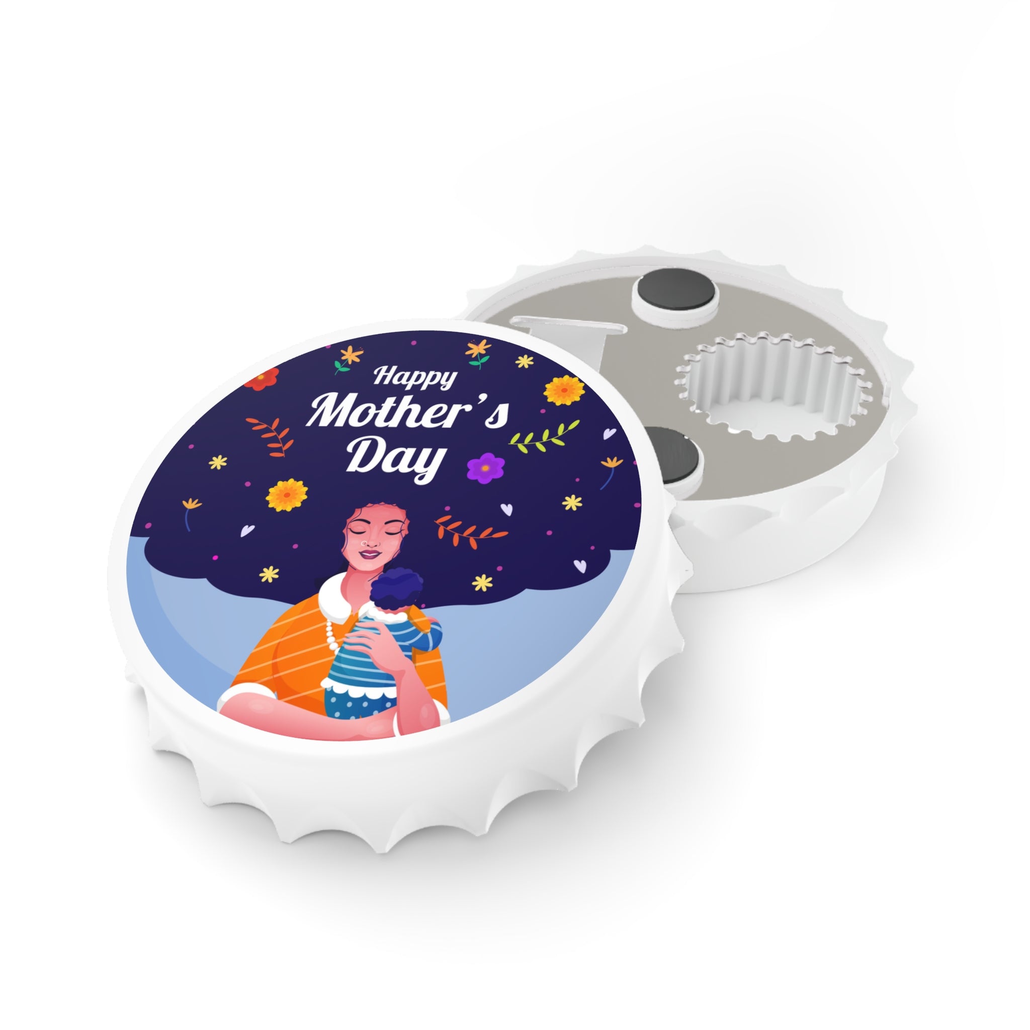 Happy Mother's Day Bottle Opener – Floral Mom & Baby Gift