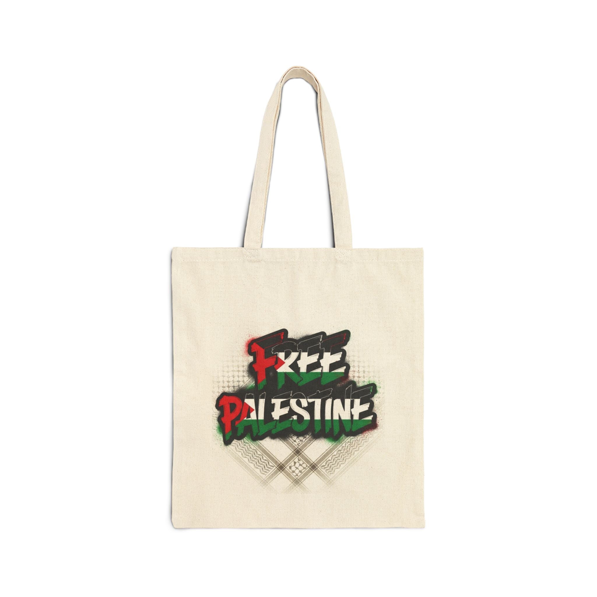 Free Palestine Cotton Canvas Tote Bag