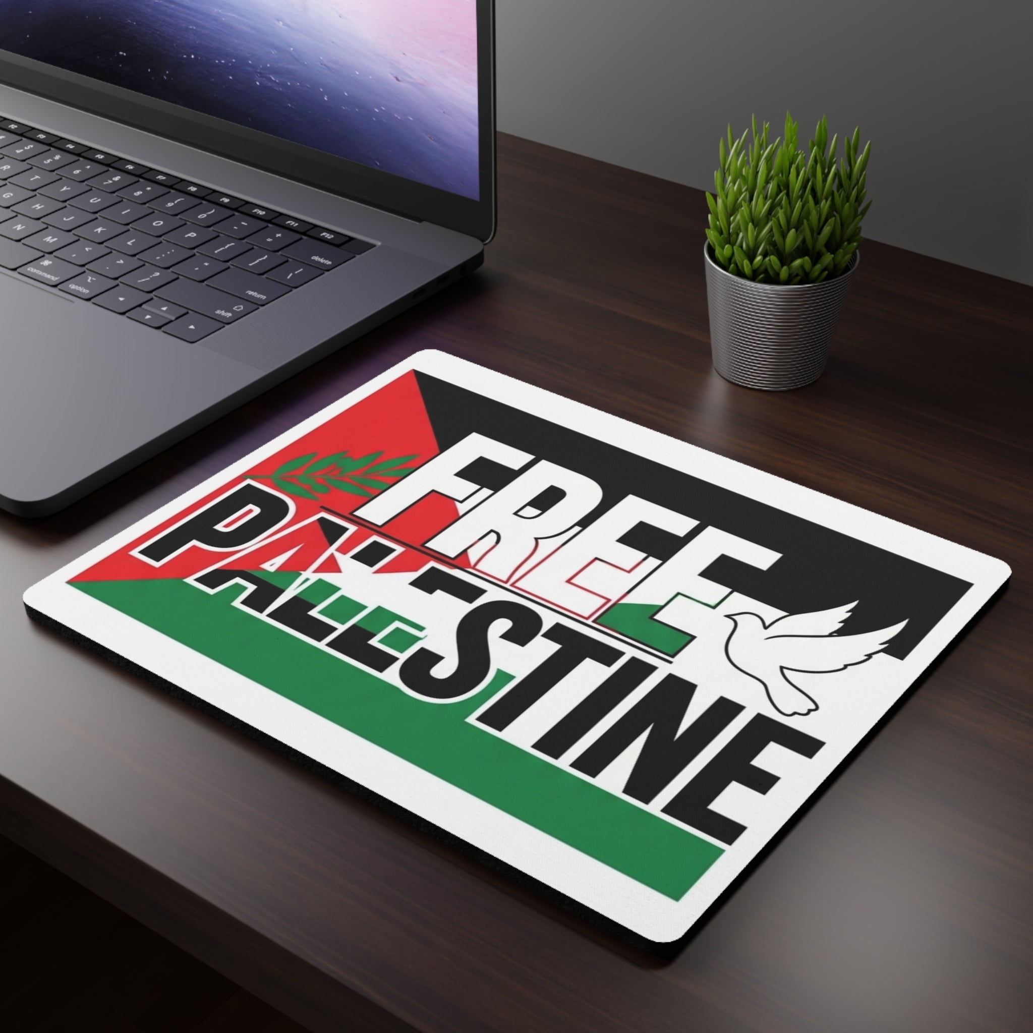 Free Palestine Rectangular Mouse Pad