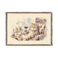 Cute Cat Woven Blanket
