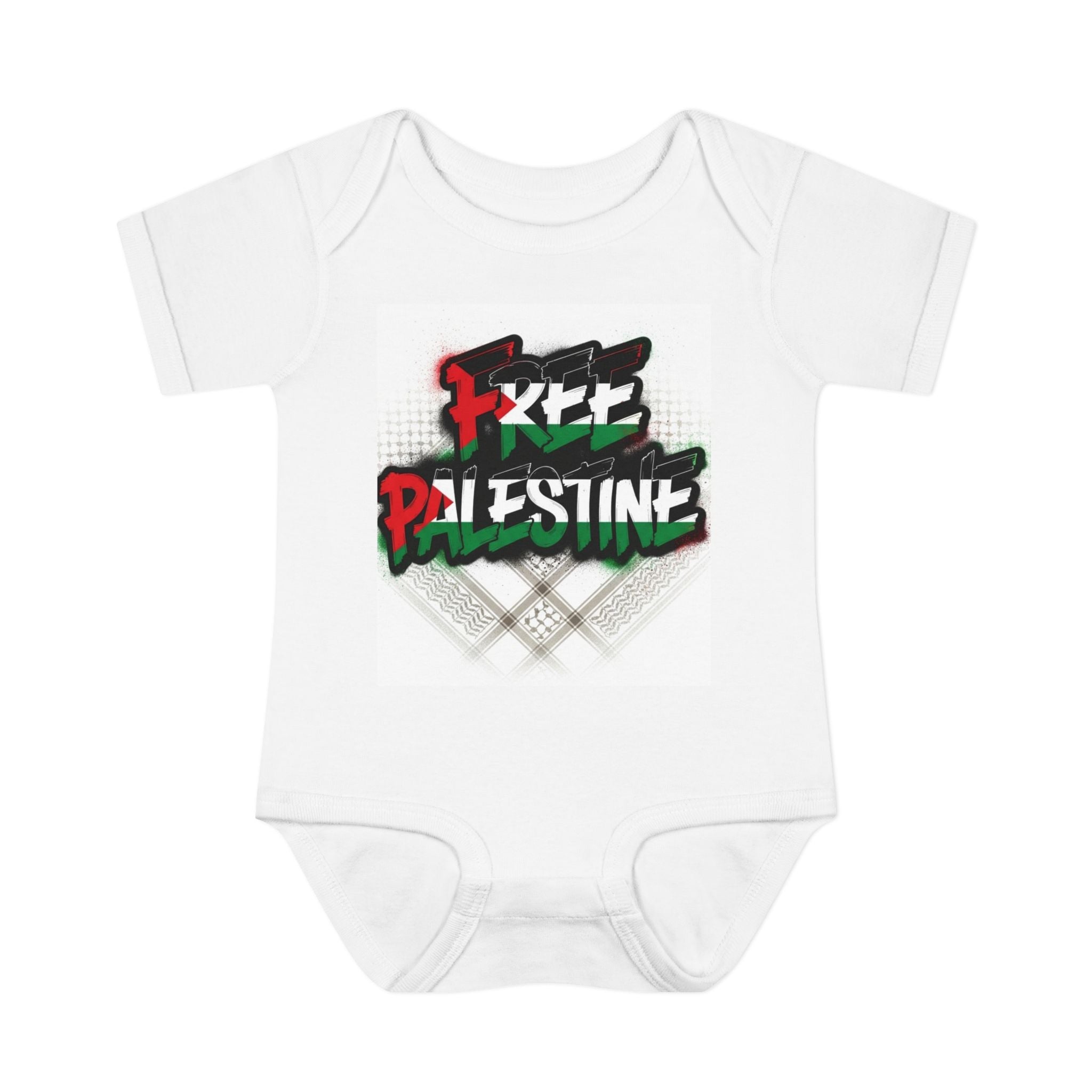 Free Palestine Infant Baby Rib Bodysuit