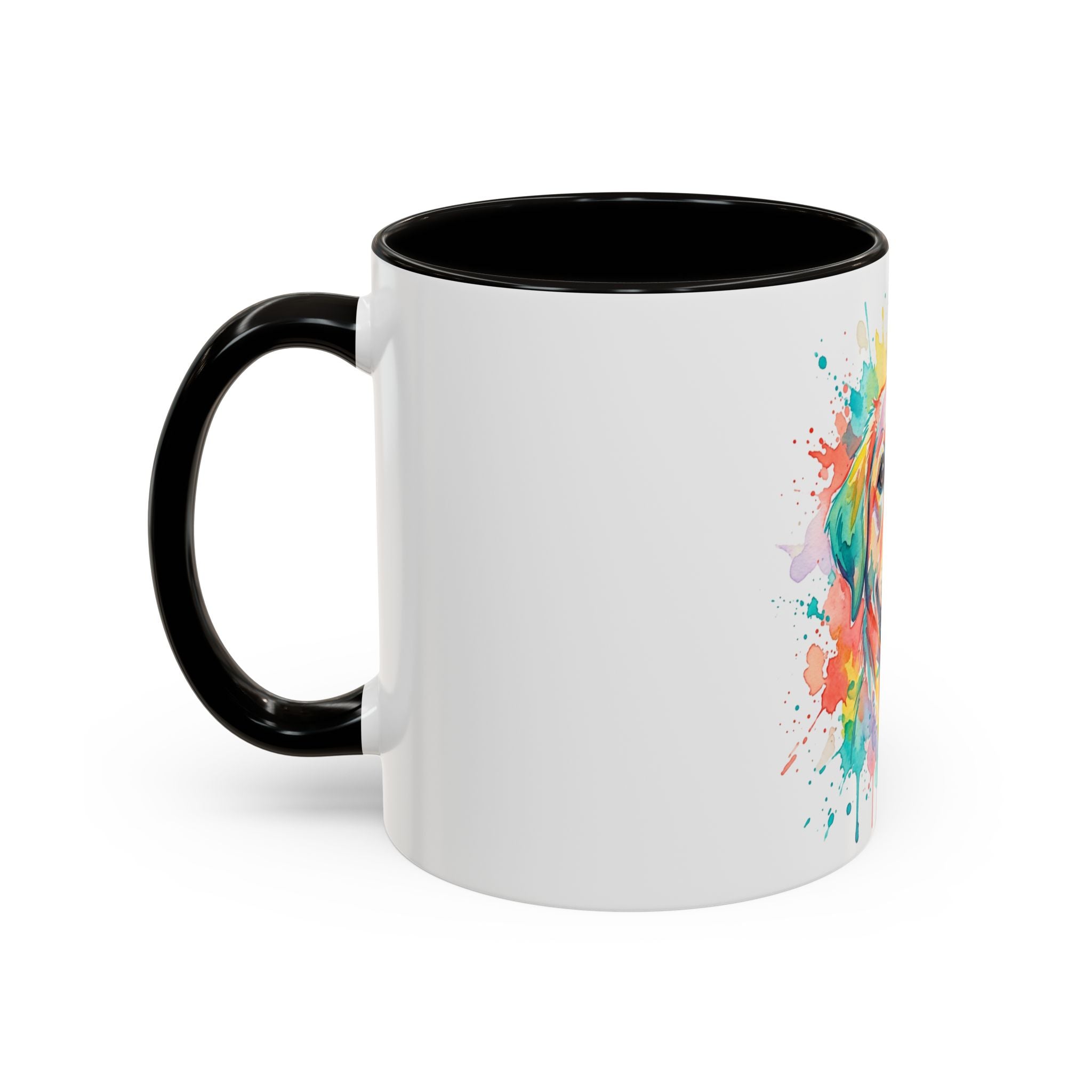 Colorful Watercolor Lab Dog Coffee Mug (11oz/15oz)