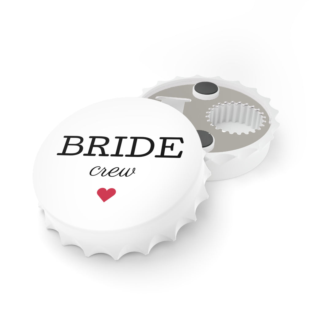 Bride Crew Bottle Opener - Bachelorette Party Favor with Heart Design