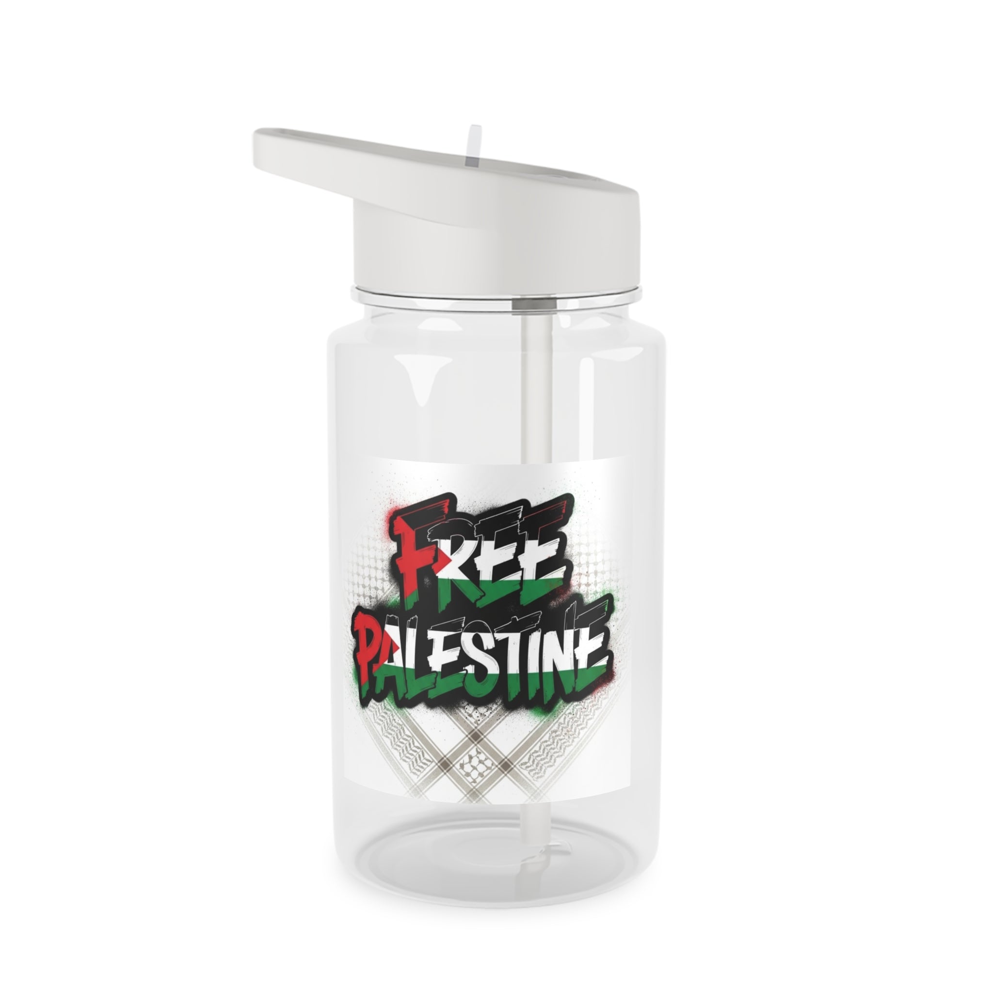 Free Palestine Tritan Water Bottle