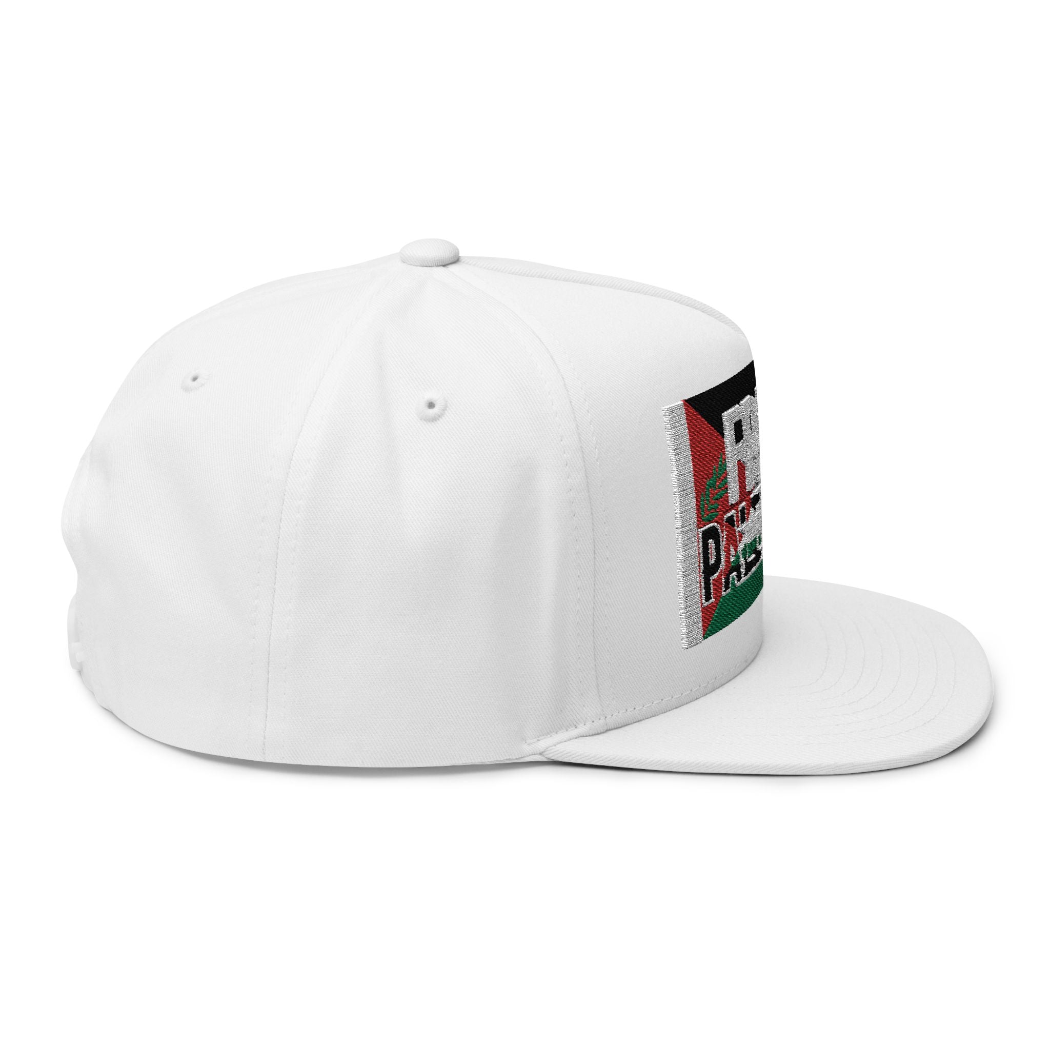 Free Palestine Flat Bill Cap (Embroidery)