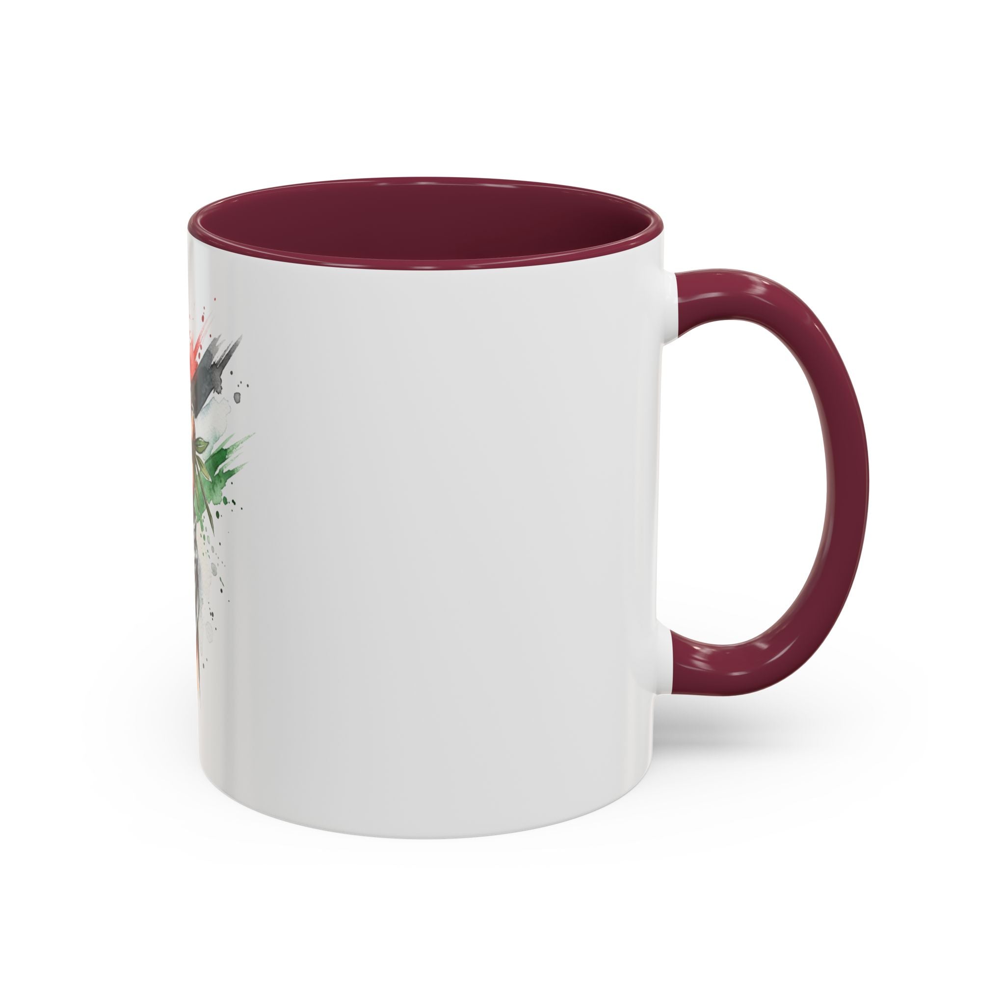 Free Palestine Protest Fist Mug — Olive Branch & Keffiyeh 11oz/15oz