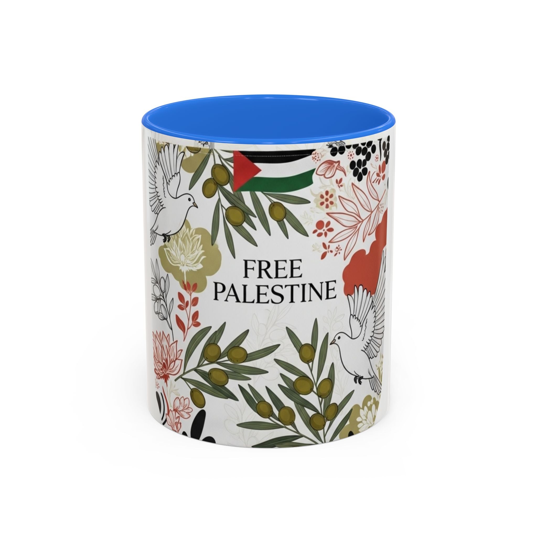 Free Palestine Colorful Mugs (11oz, 15oz)