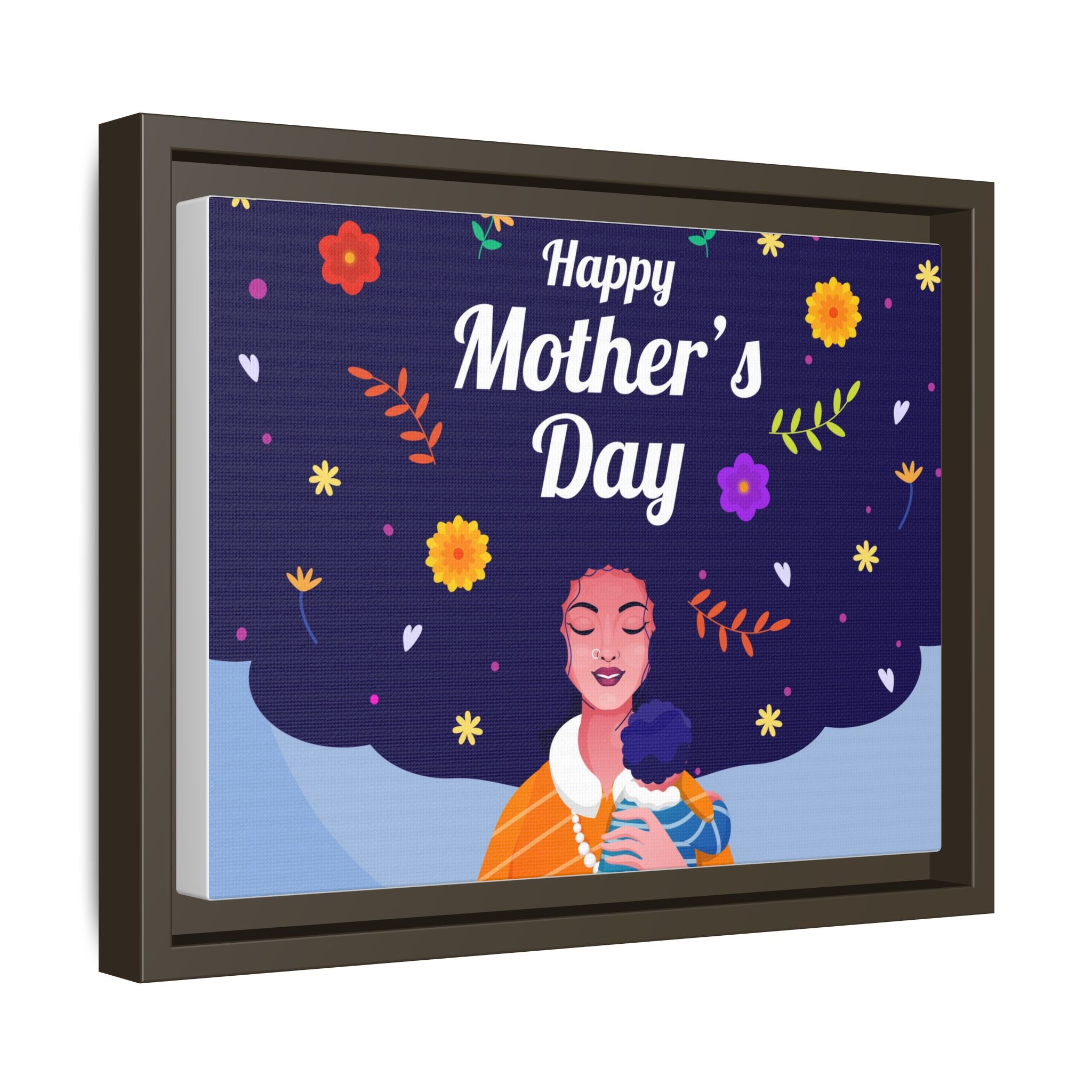 Happy Mother's Day Framed Canvas Print