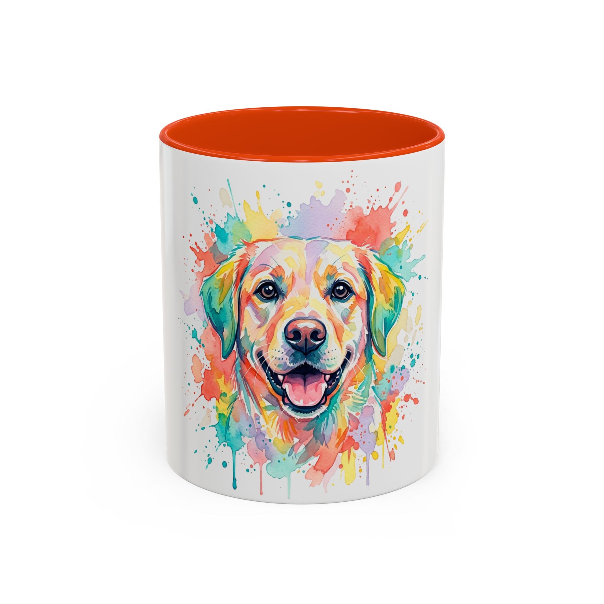 Colorful Watercolor Lab Dog Coffee Mug (11oz/15oz)