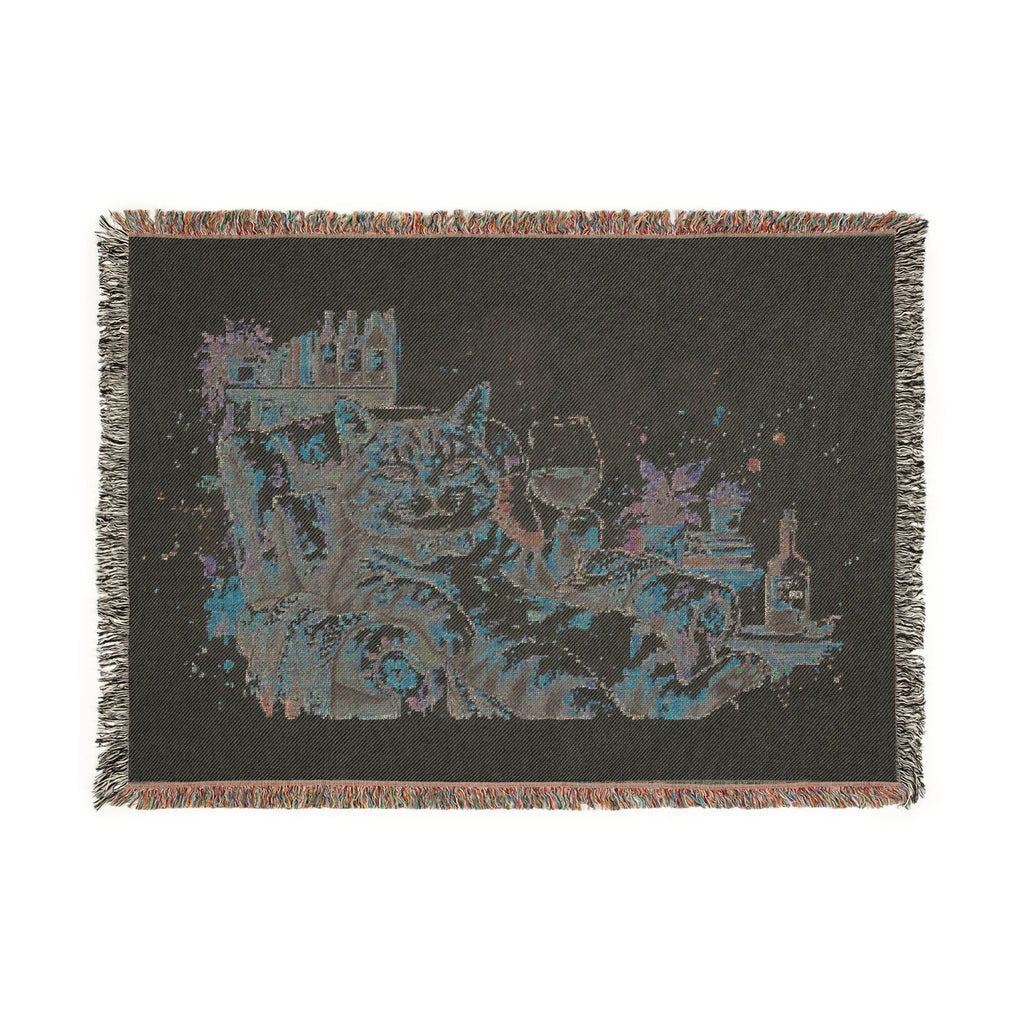 Cute Cat Woven Blanket