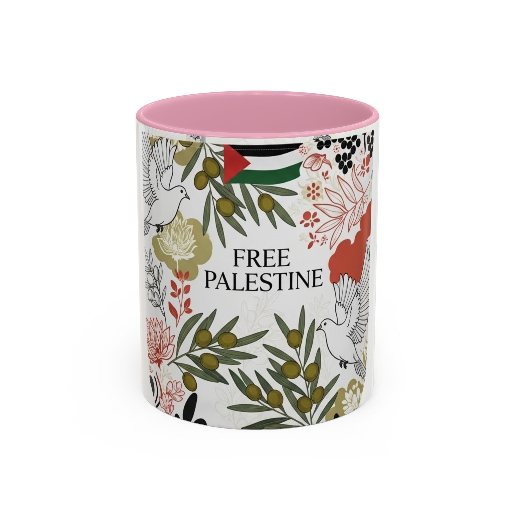 Free Palestine Colorful Mugs (11oz, 15oz)