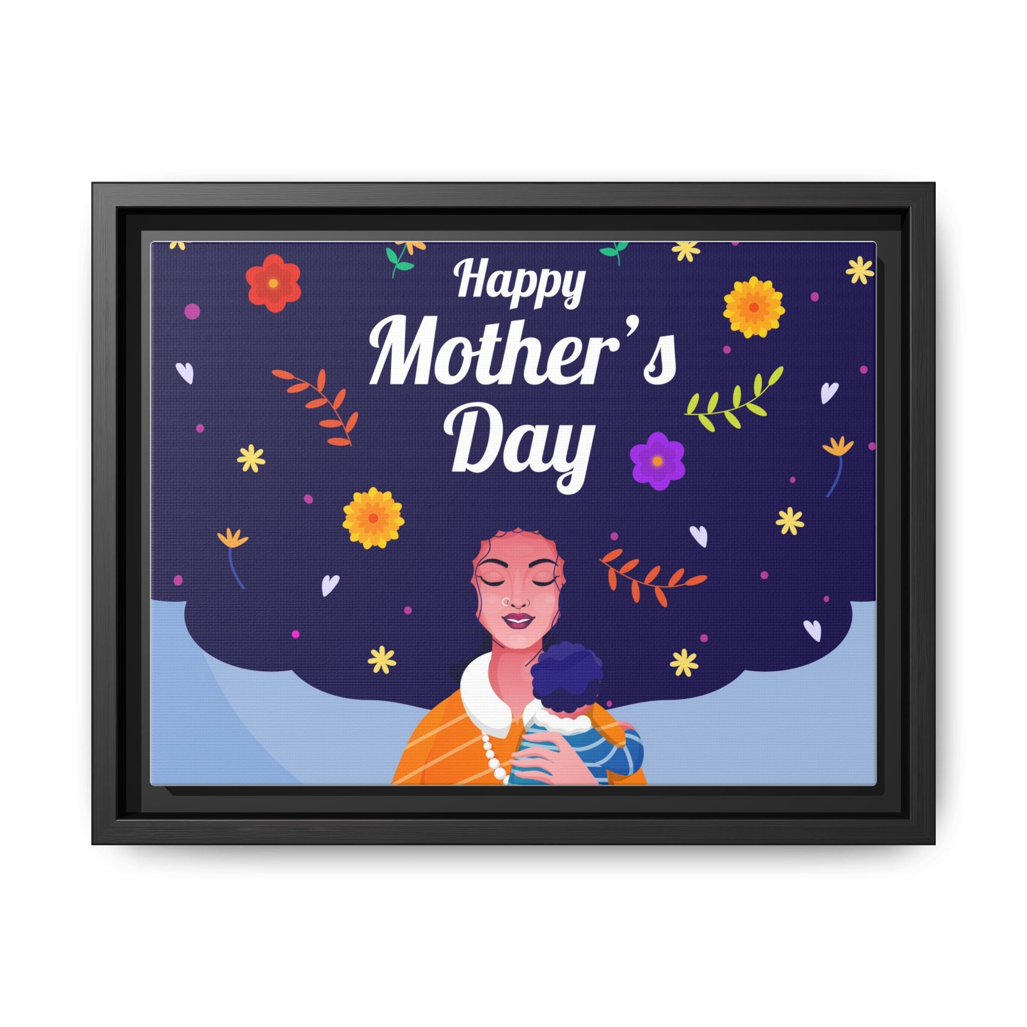 Happy Mother's Day Framed Canvas Print