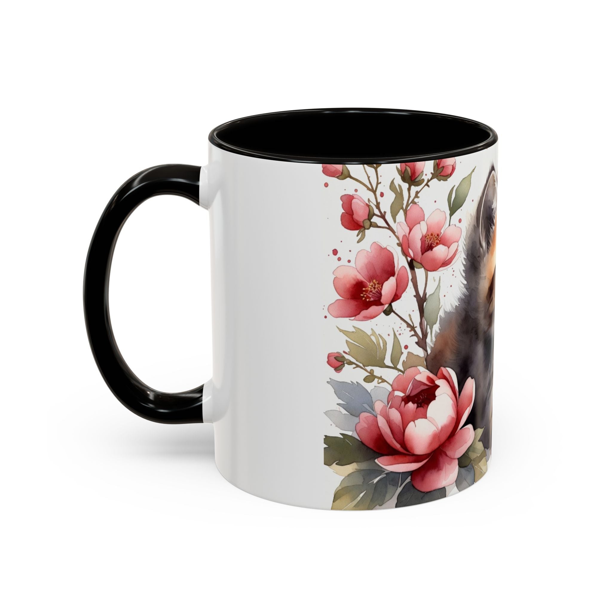 Cute Floral Kitten Coffee Mug (11oz & 15oz)