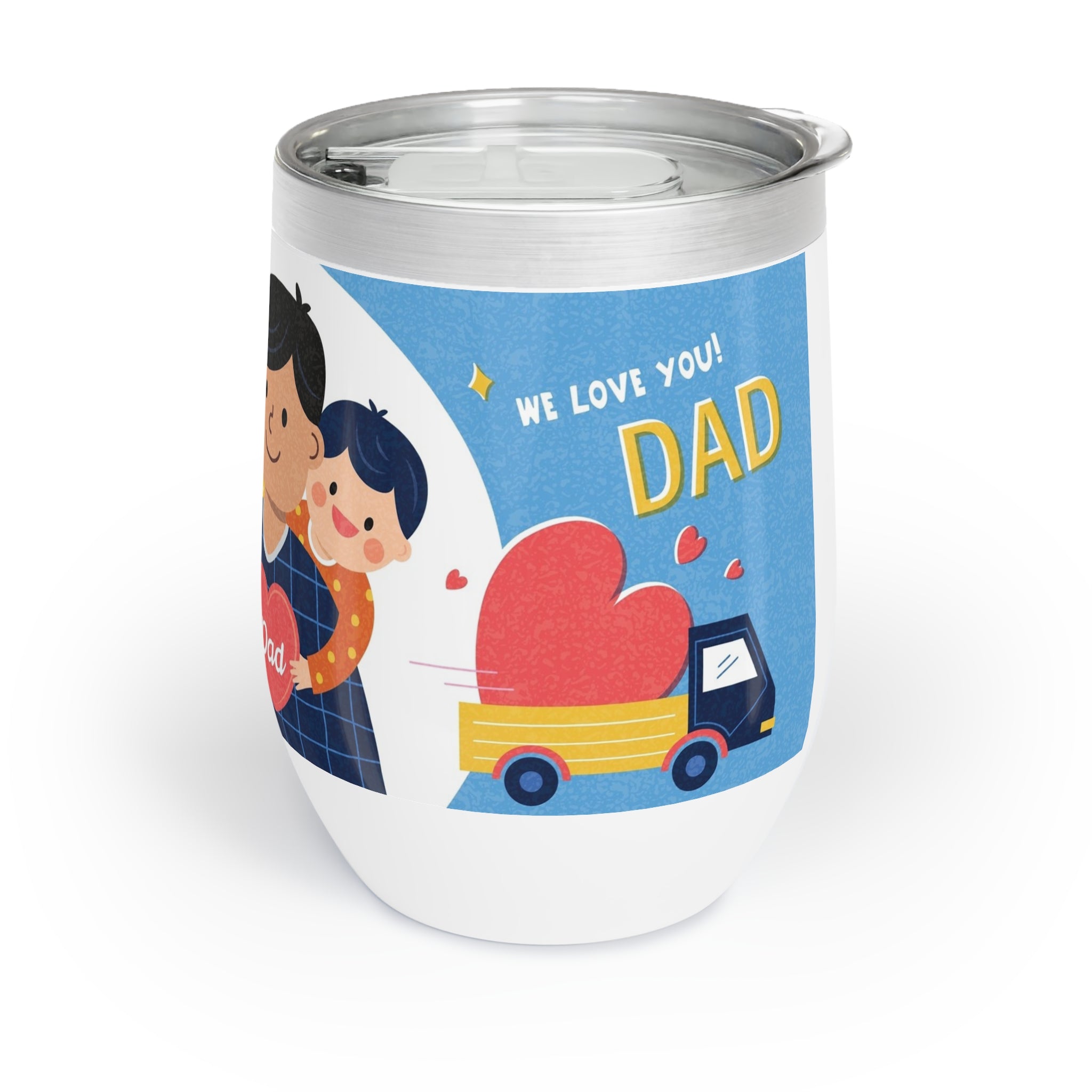 Happy Fathers Day Chill Wine Tumbler