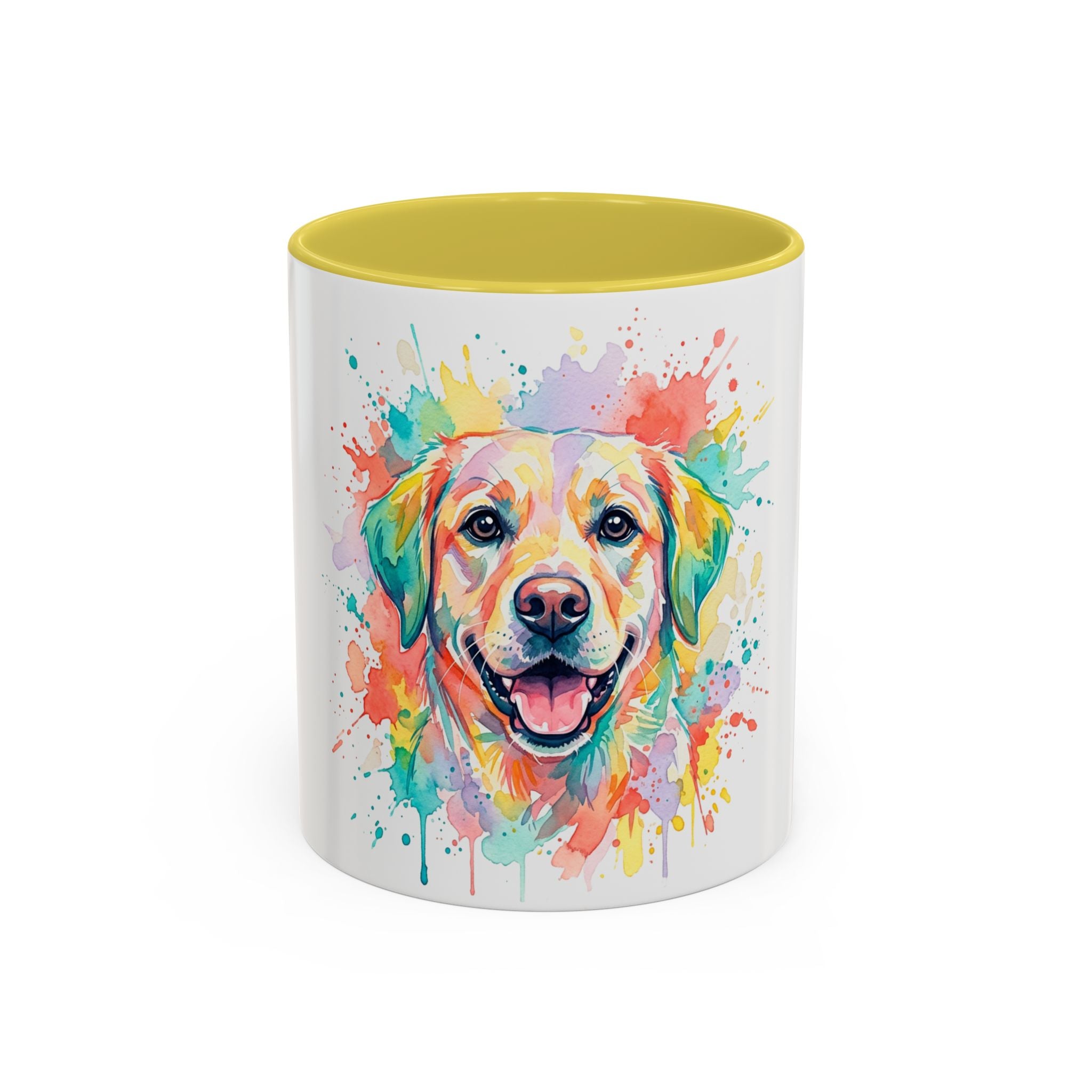 Colorful Watercolor Lab Dog Coffee Mug (11oz/15oz)