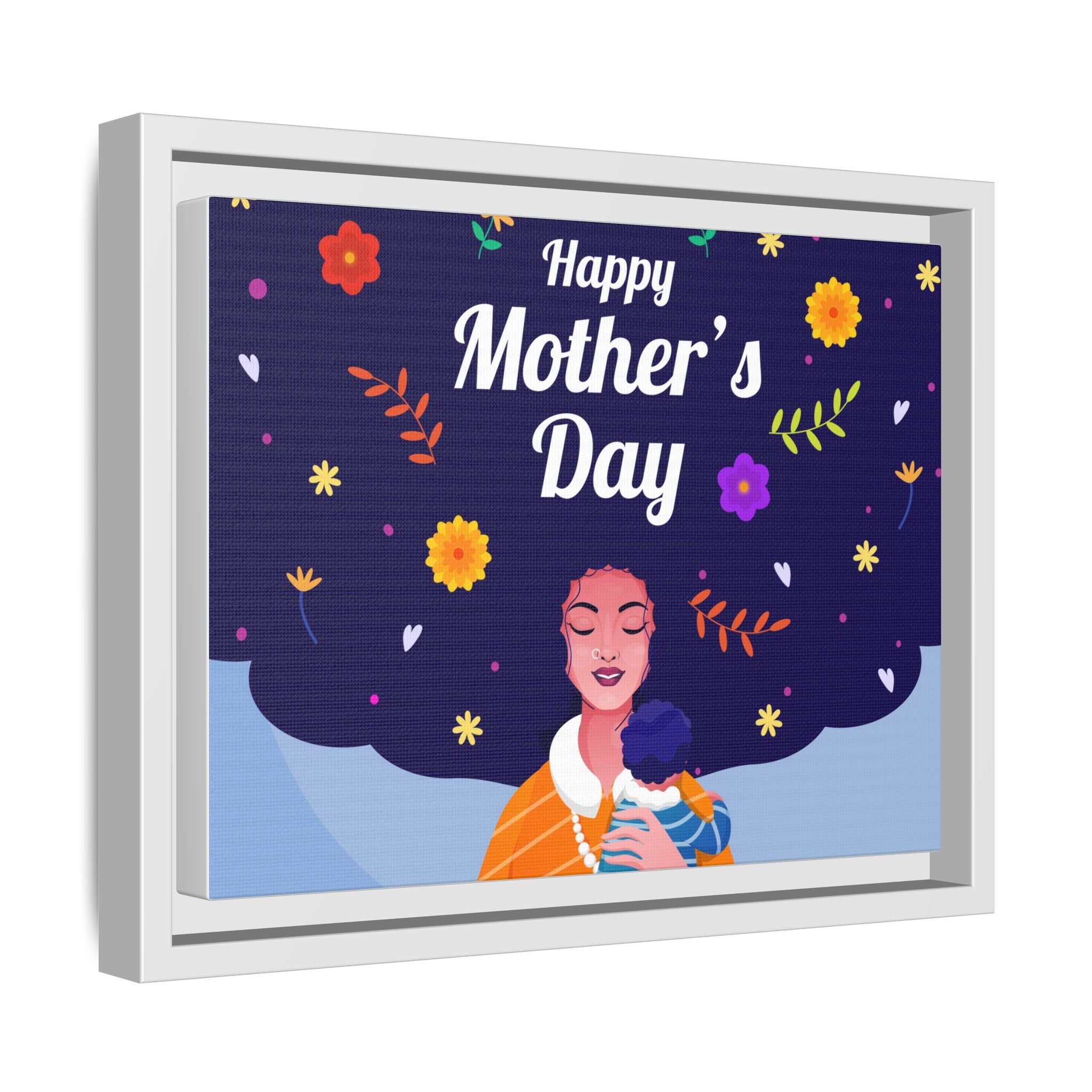 Happy Mother's Day Framed Canvas Print