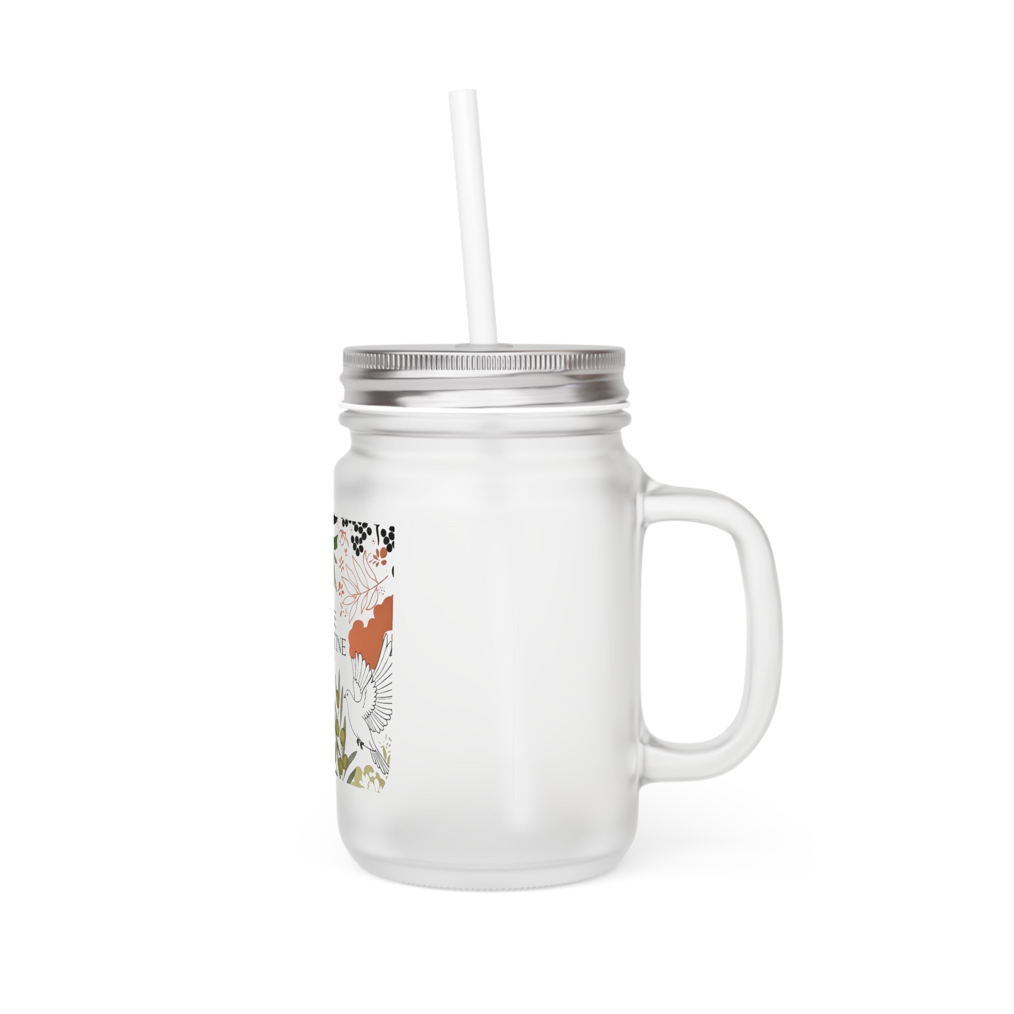 Free Palestine Mason Jar