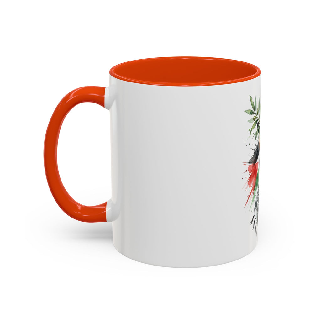 Free Palestine Protest Fist Mug — Olive Branch & Keffiyeh 11oz/15oz