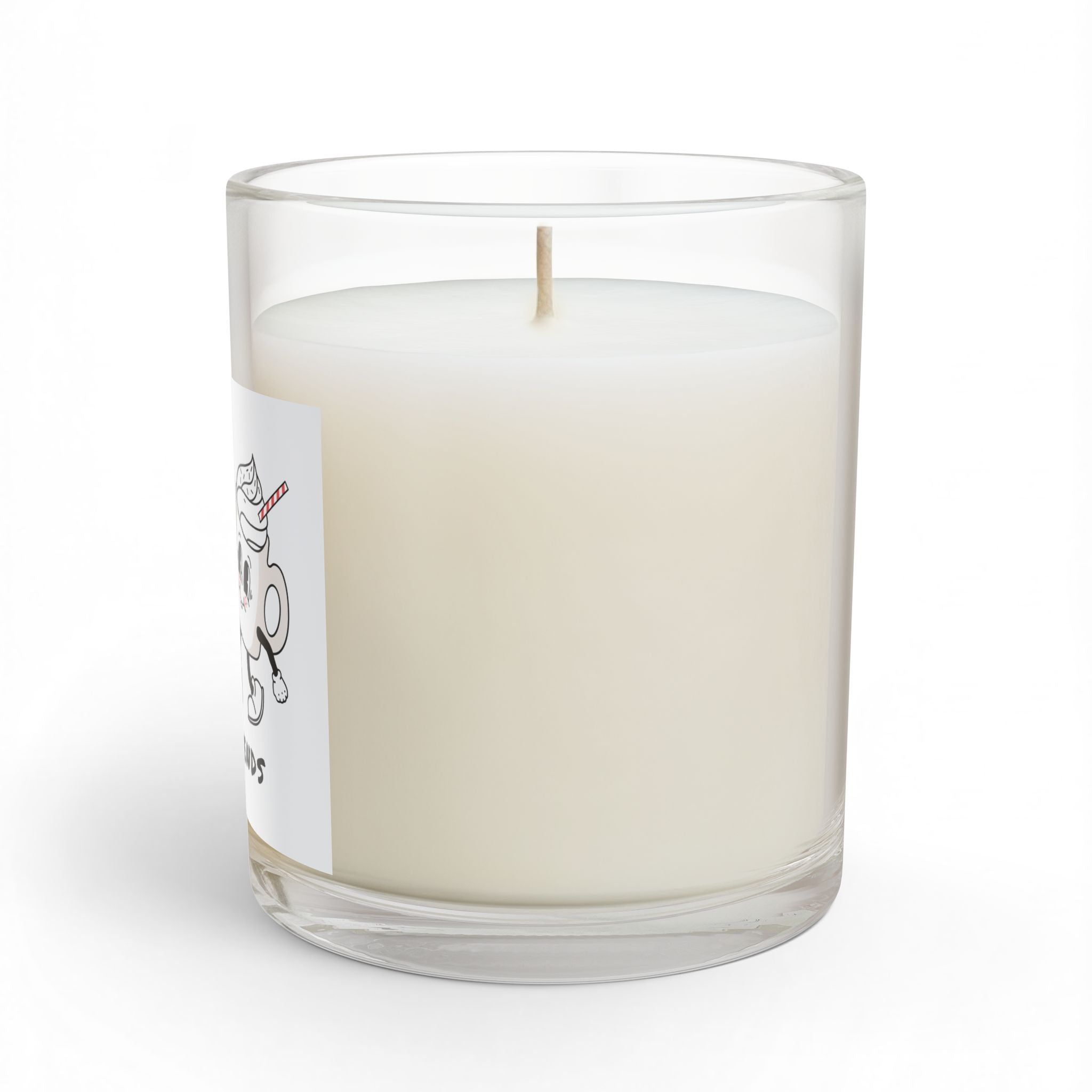 Best Friends Coffee & Donut Glass Candle — Cute Novelty 11oz Gift