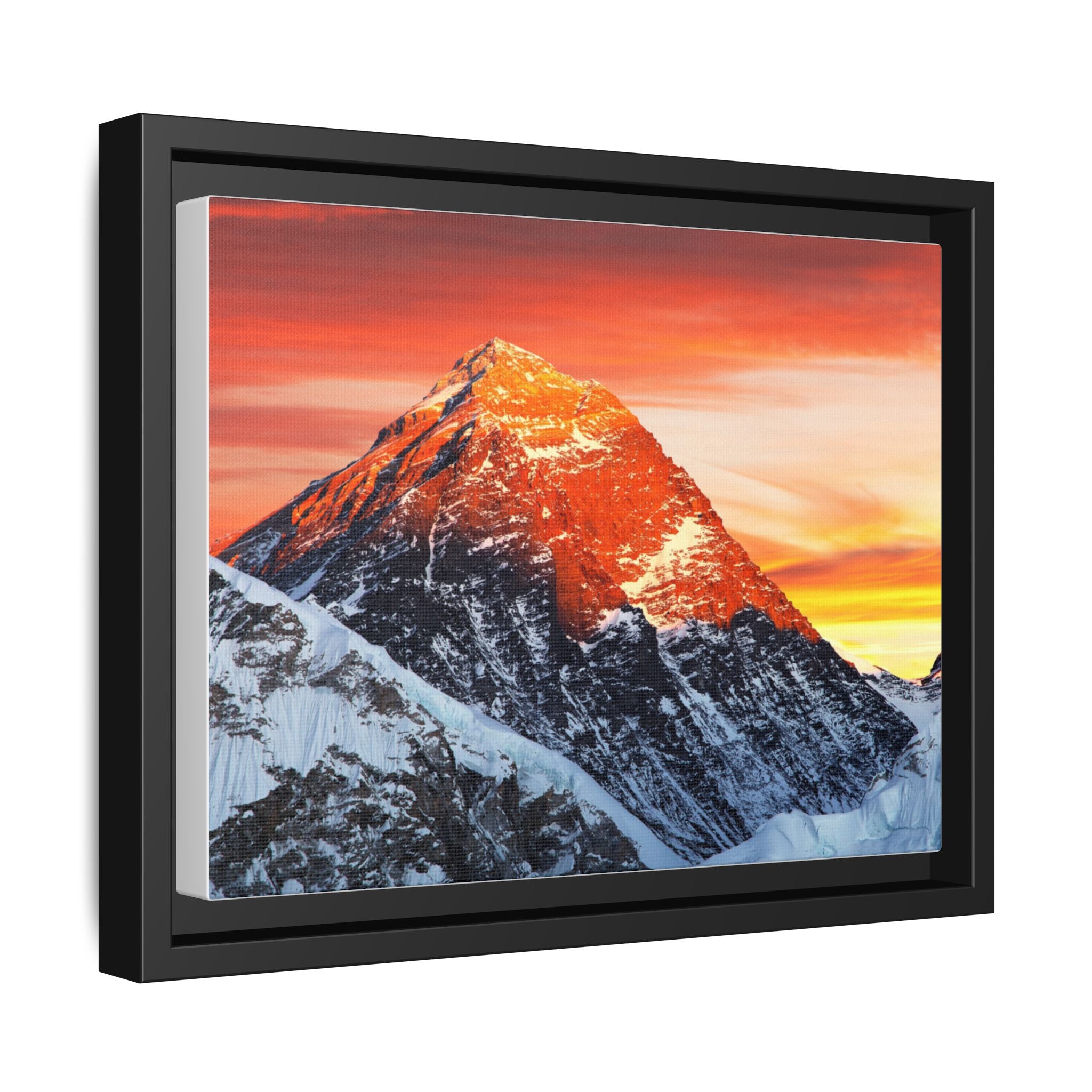 Evening View of Mount Everest from Kala Patthar Canvas Print – Himalayan Sunset Landscape Wall Art