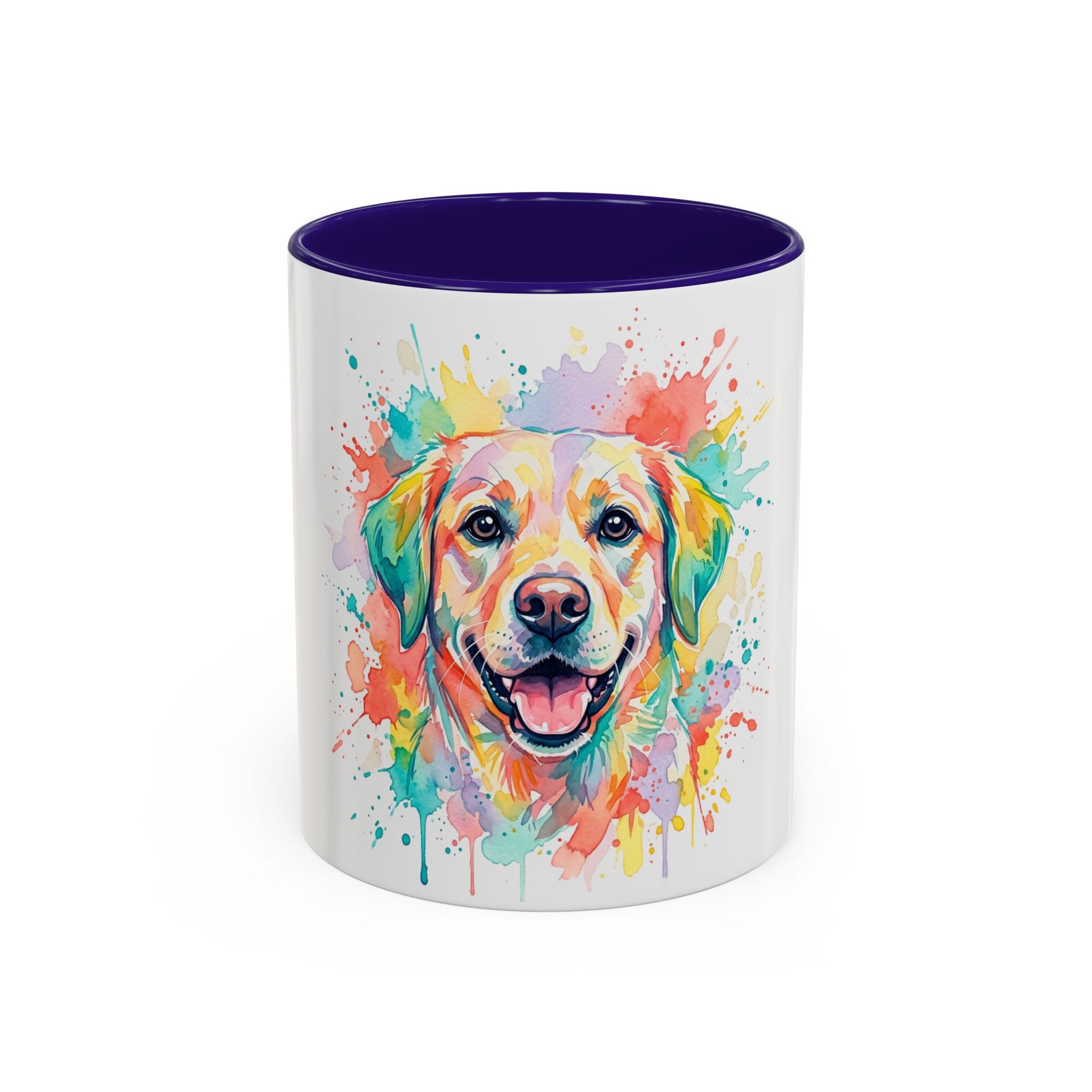 Colorful Watercolor Lab Dog Coffee Mug (11oz/15oz)