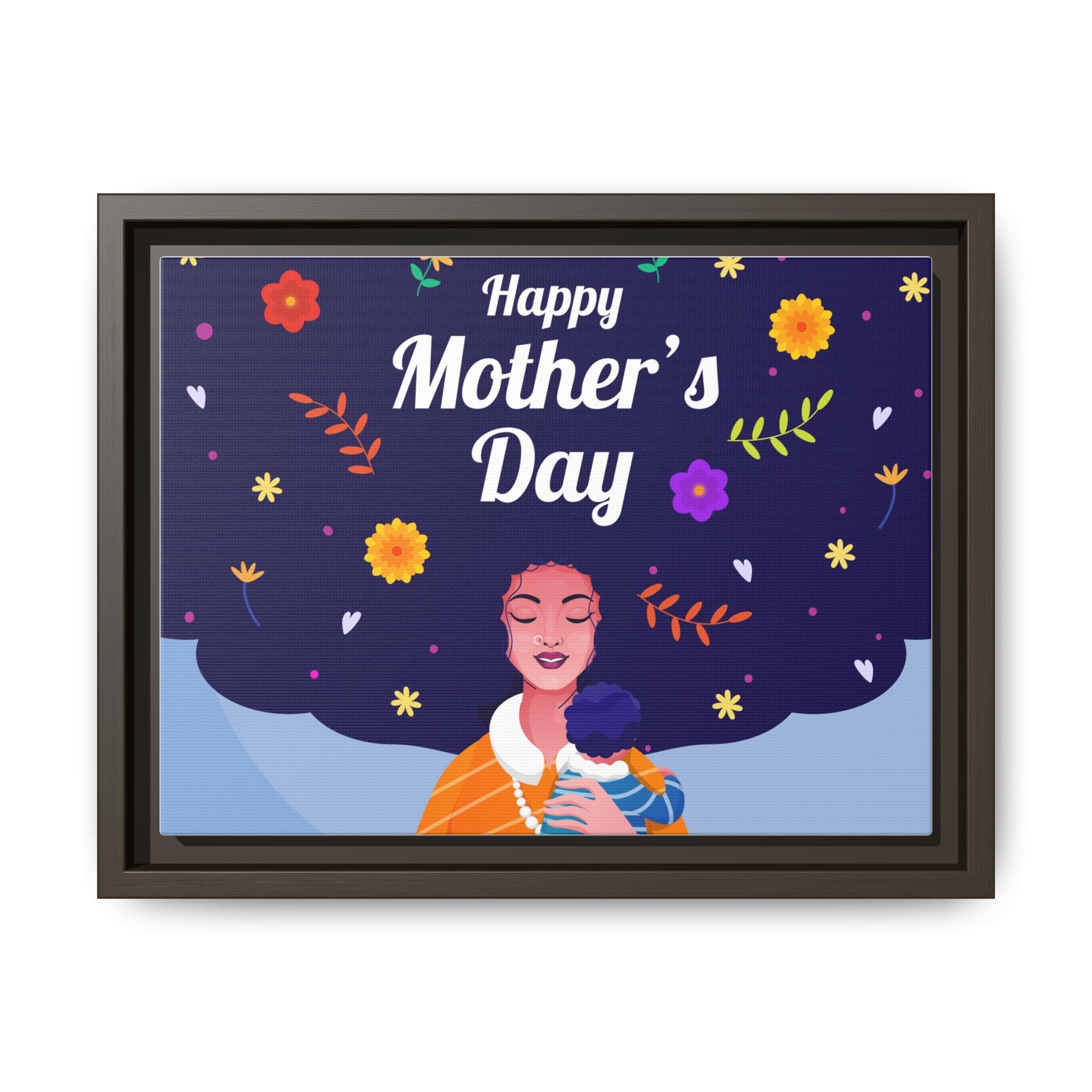 Happy Mother's Day Framed Canvas Print