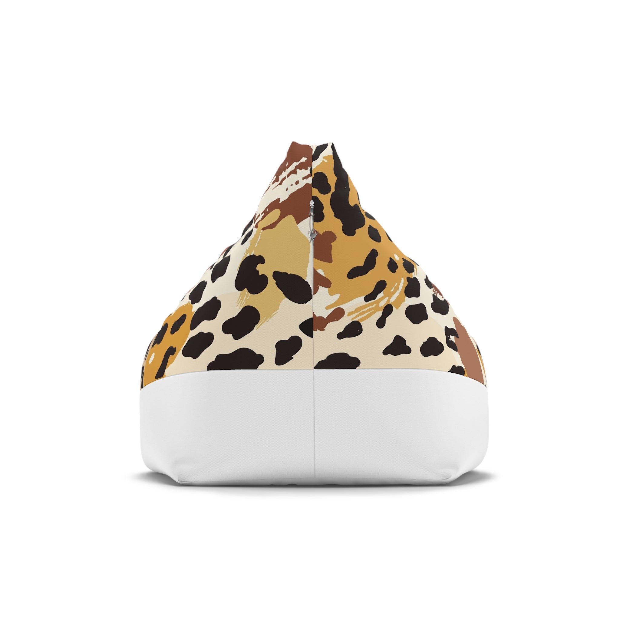Animal Print Bean Bag Cover — Brown Leopard & Tiger Pattern Slipcover