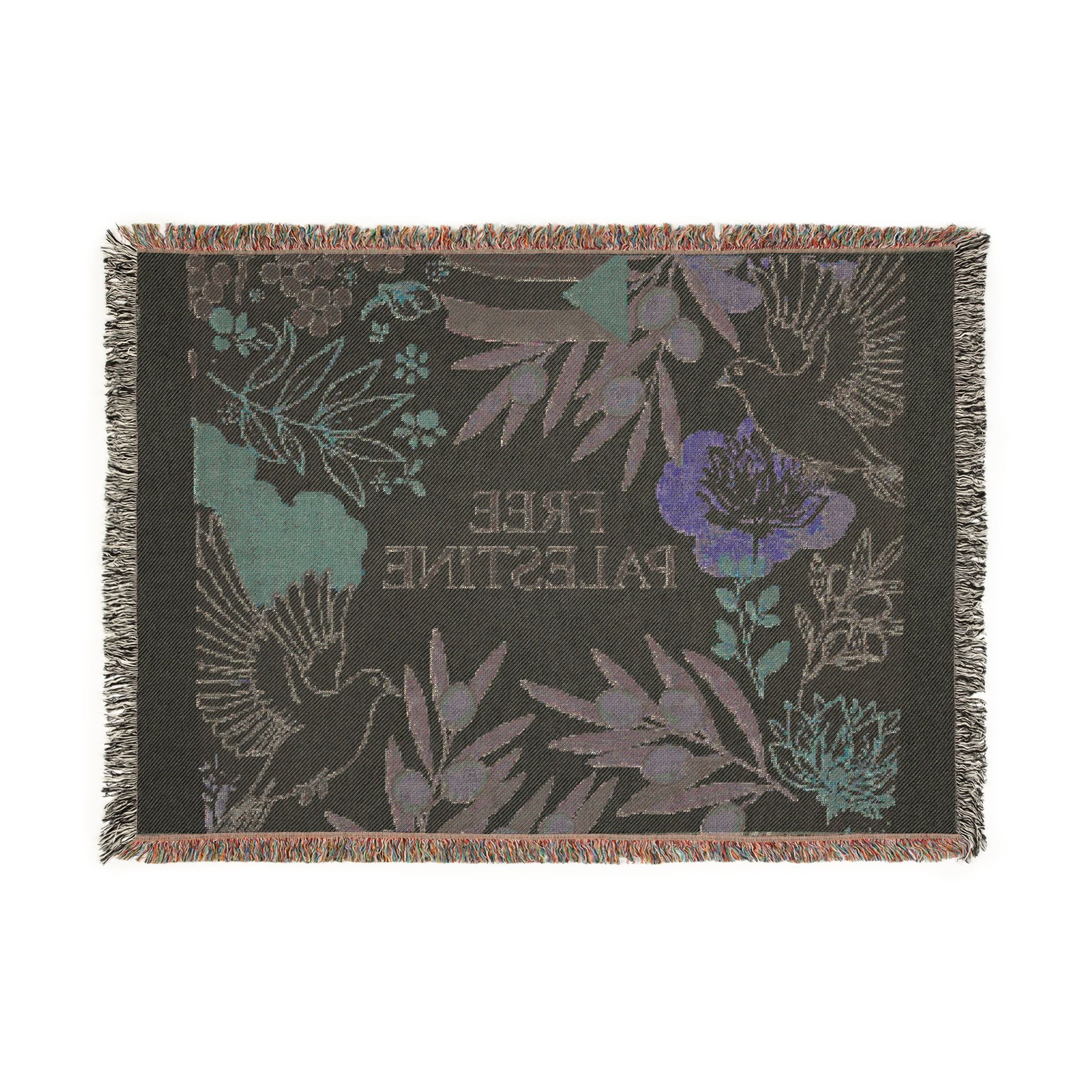 Free Palestine Woven Blanket