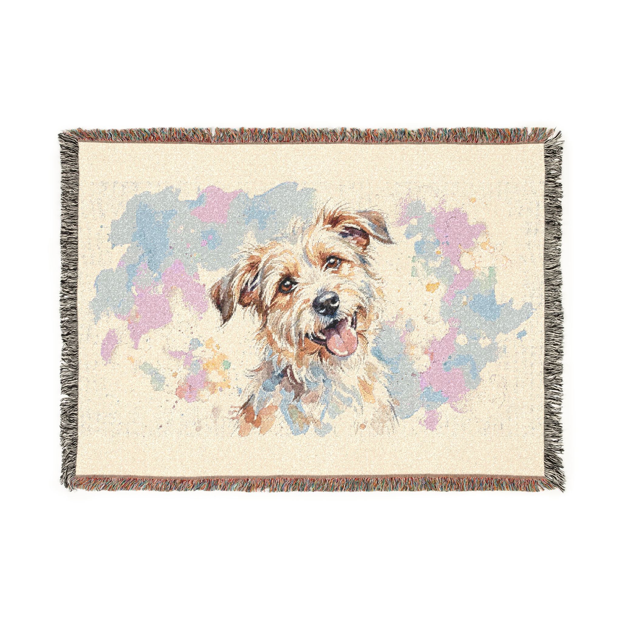 Cute Dog Woven Blanket