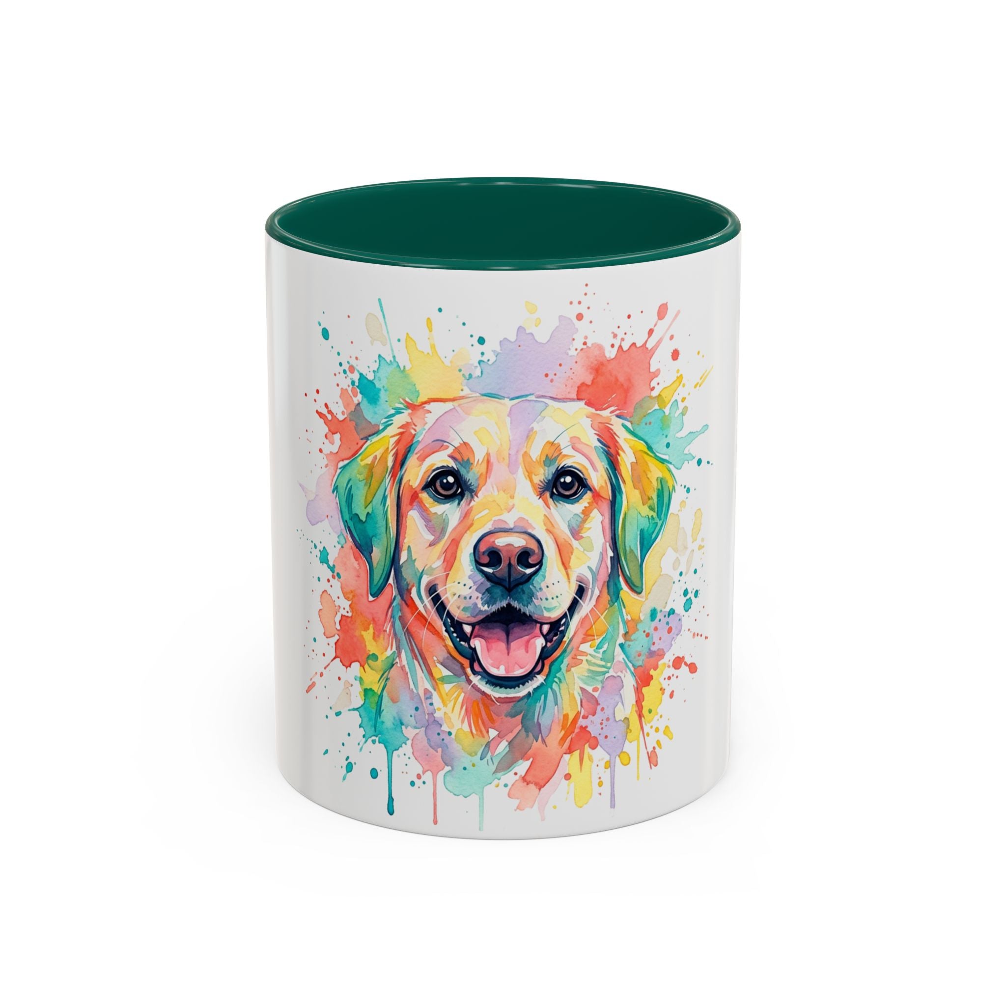Colorful Watercolor Lab Dog Coffee Mug (11oz/15oz)