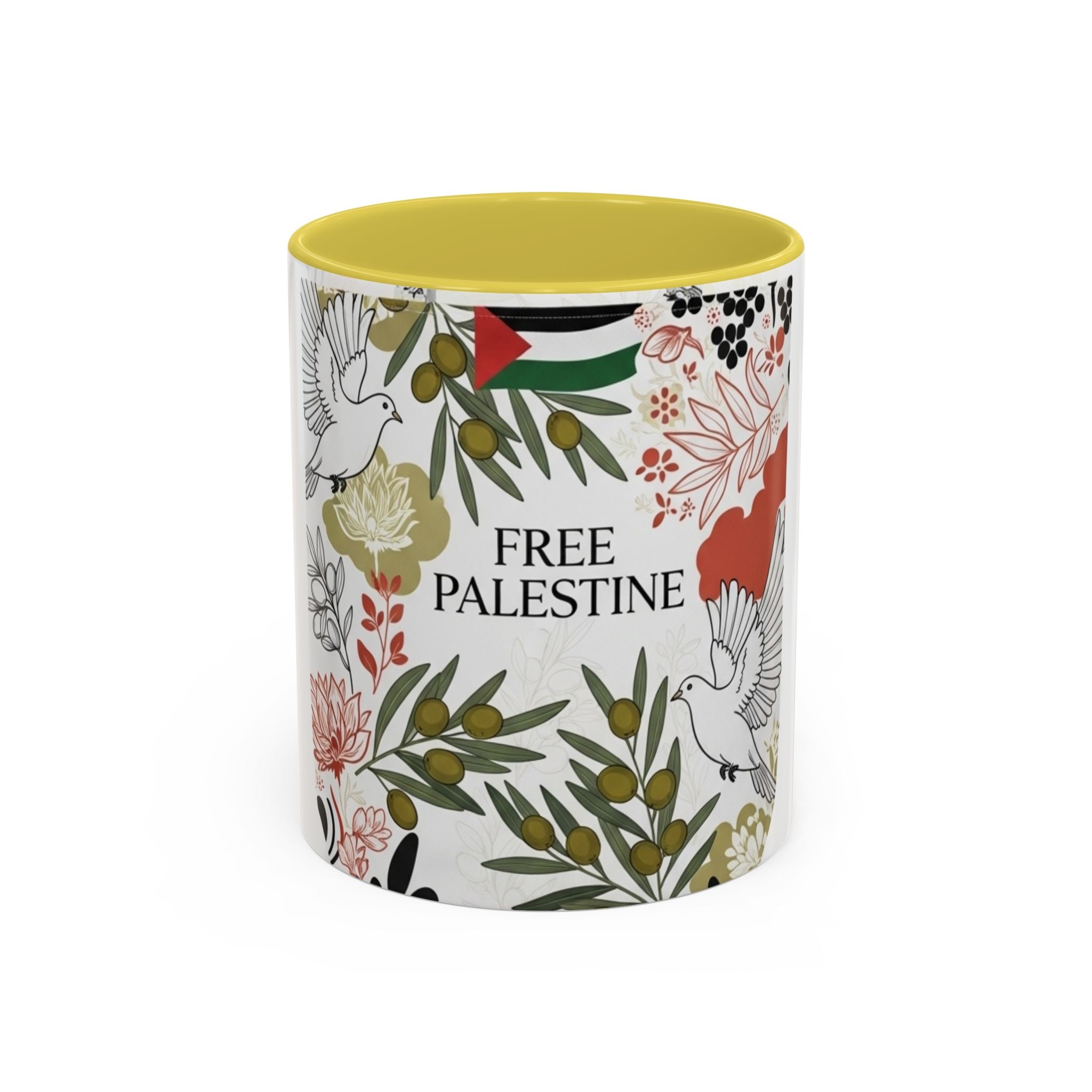 Free Palestine Colorful Mugs (11oz, 15oz)