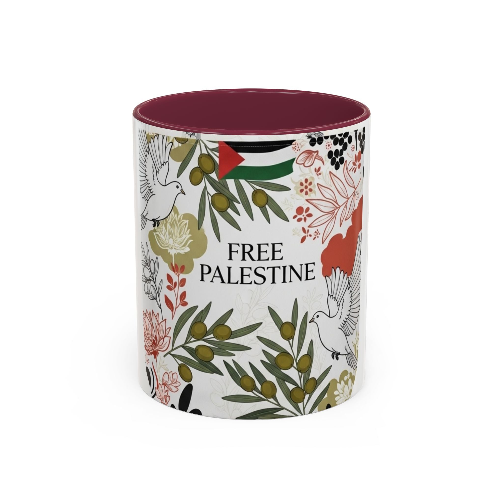 Free Palestine Colorful Mugs (11oz, 15oz)