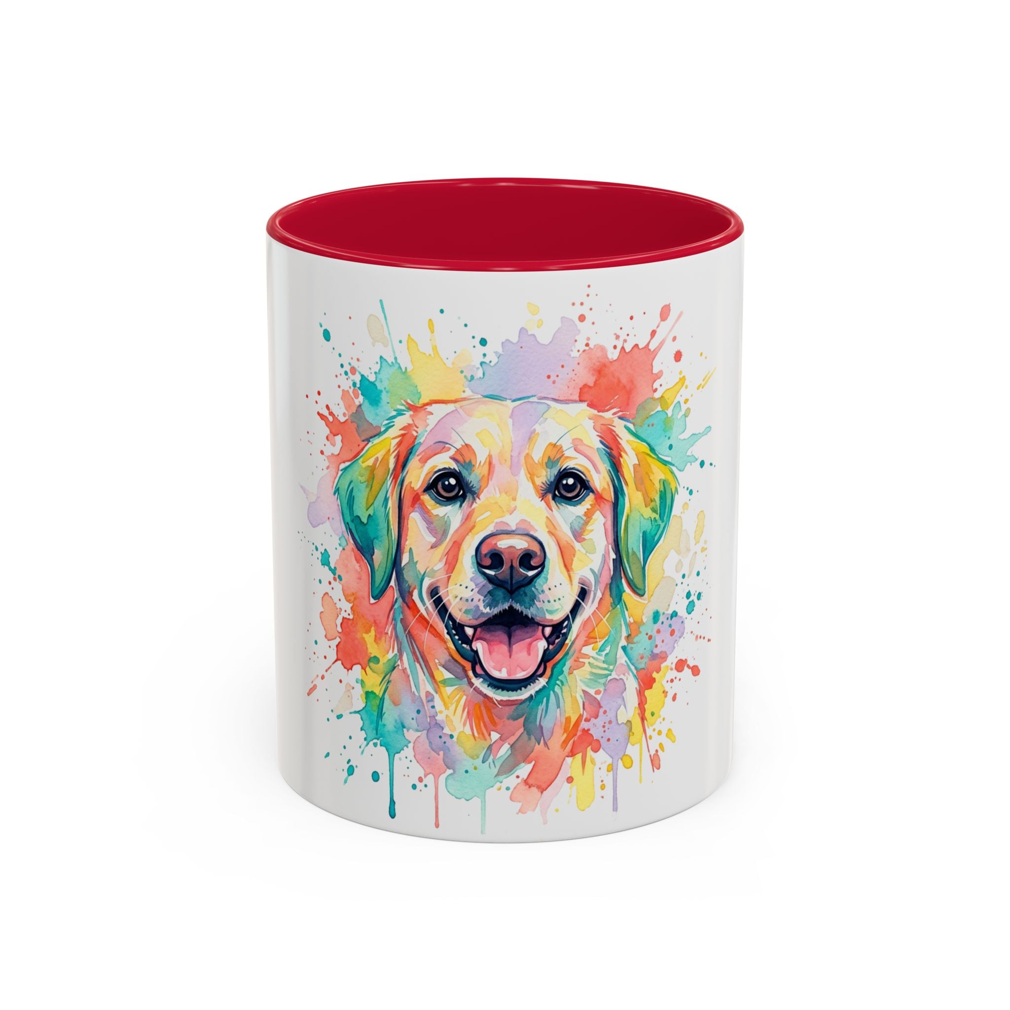 Colorful Watercolor Lab Dog Coffee Mug (11oz/15oz)