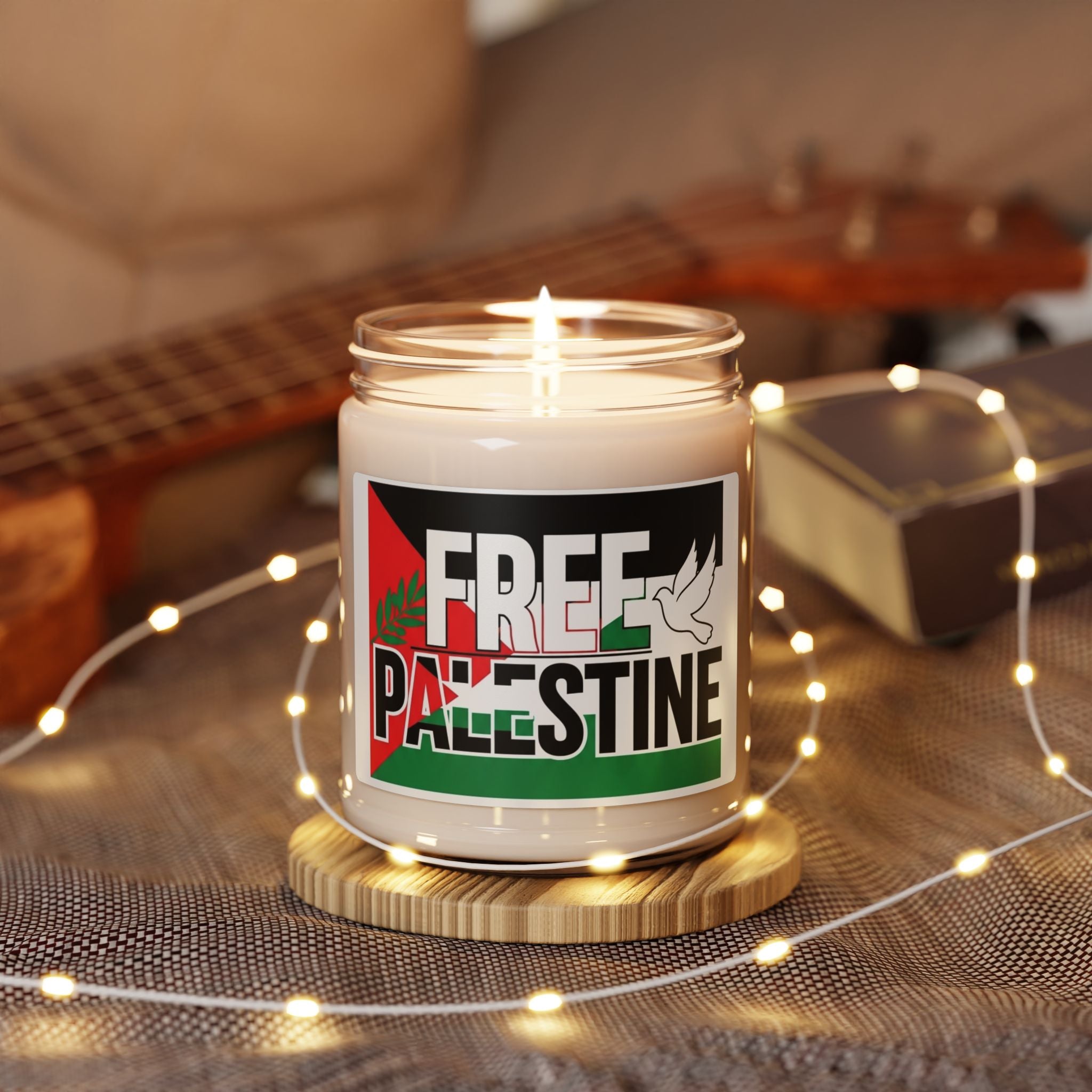Free Palestine Scented Soy Candle, 9oz