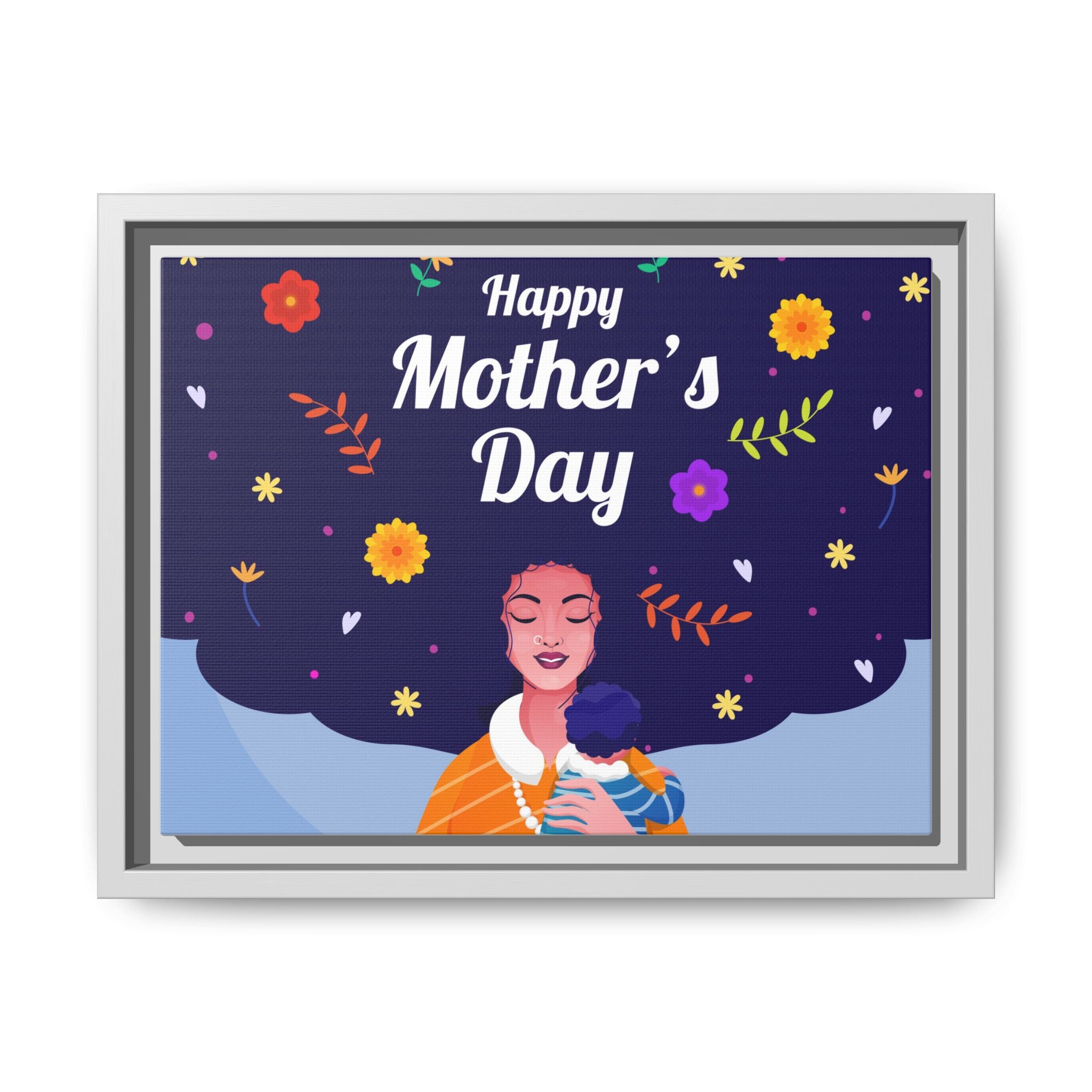 Happy Mother's Day Framed Canvas Print