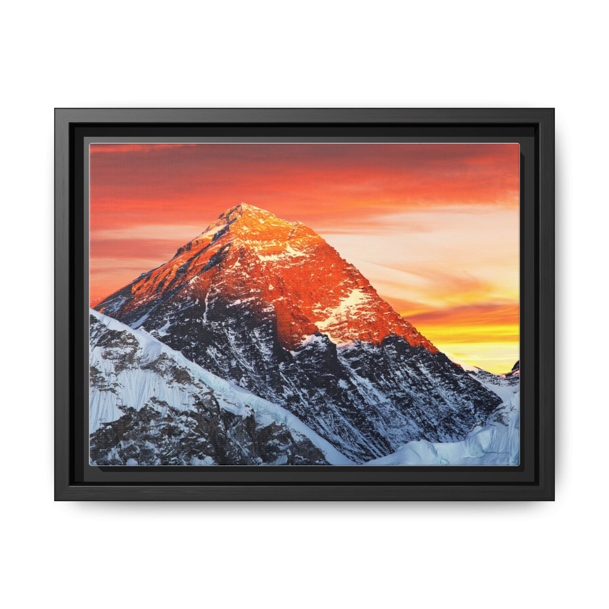 Evening View of Mount Everest from Kala Patthar Canvas Print – Himalayan Sunset Landscape Wall Art